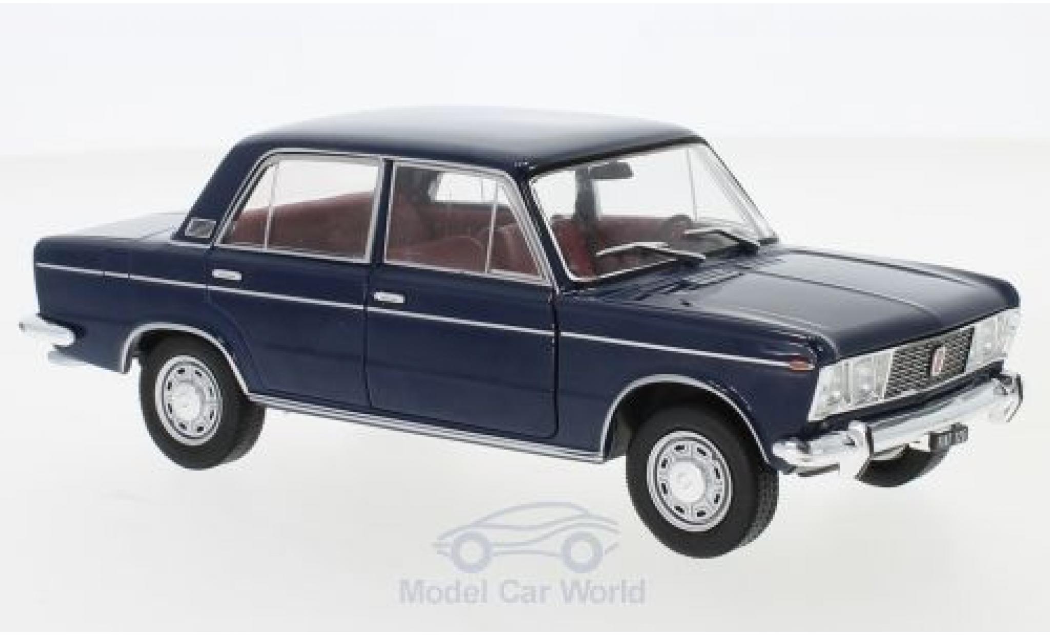 Fiat 125 1/24 WhiteBox Special blu 1970 modellino in miniatura