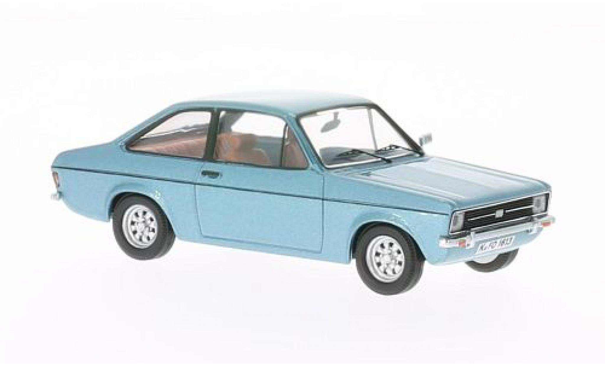 Ford Escort 1/43 WhiteBox II metallico blu 1975 modellino in miniatura