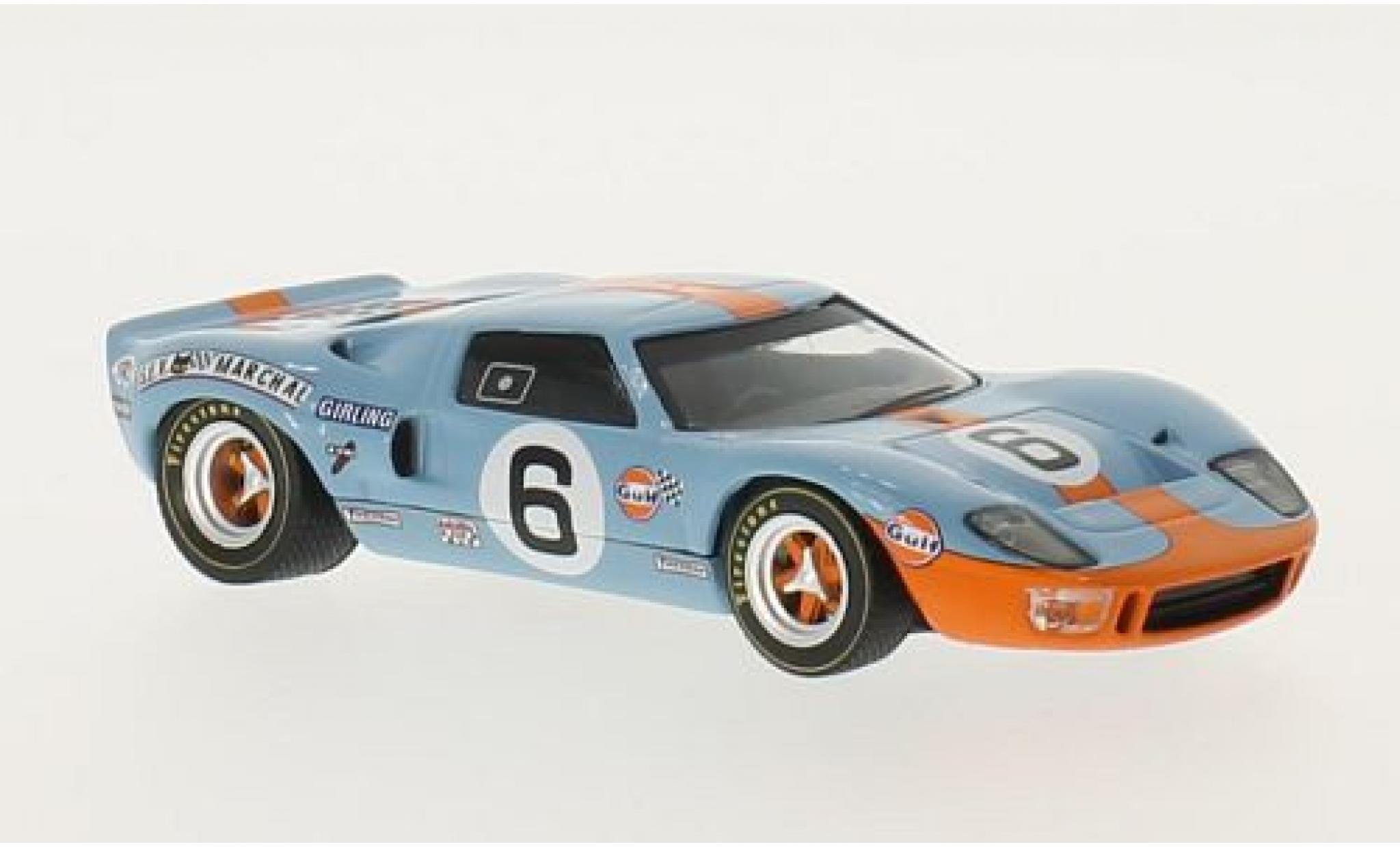 Ford GT40 1/43 WhiteBox RHD No.6 John Wyer A.E. Gulf 24h Le Mans 1969 J.Ickx/J.Oliver modellino in miniatura