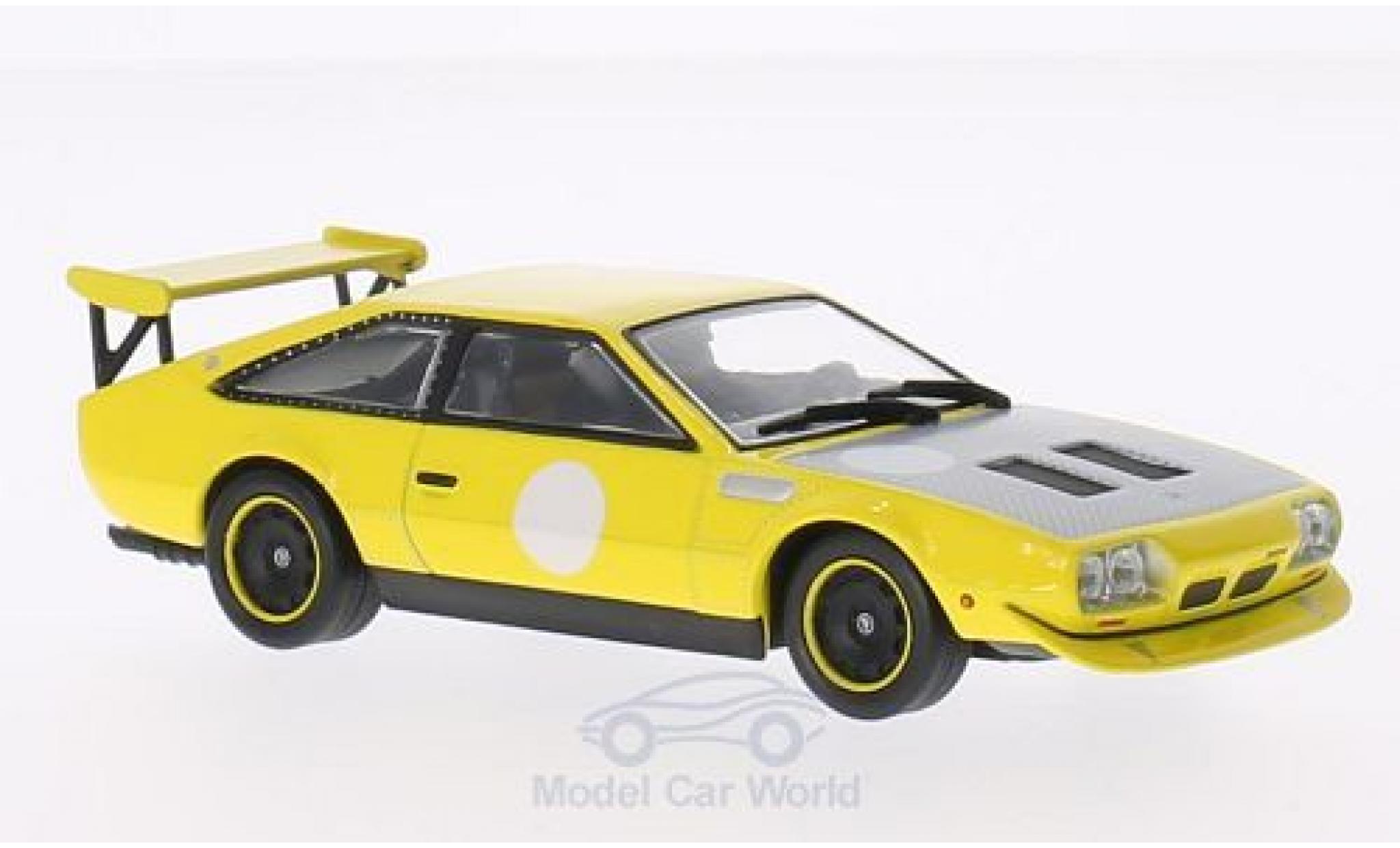 Lamborghini Jarama 1/43 WhiteBox Rally giallo 1973 modellino in miniatura