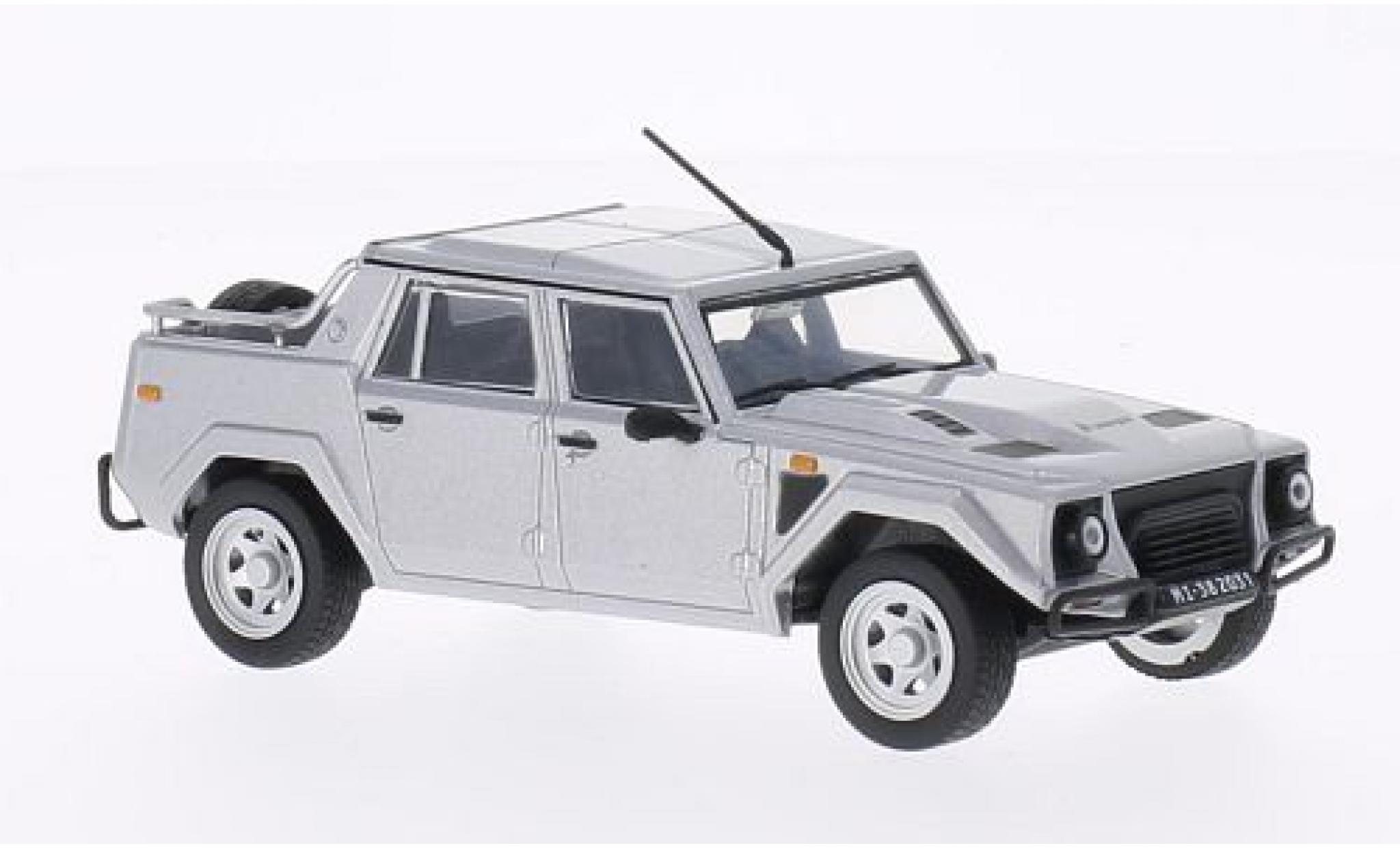 Lamborghini LM 1/43 WhiteBox 002 grigio 1986 modellino in miniatura