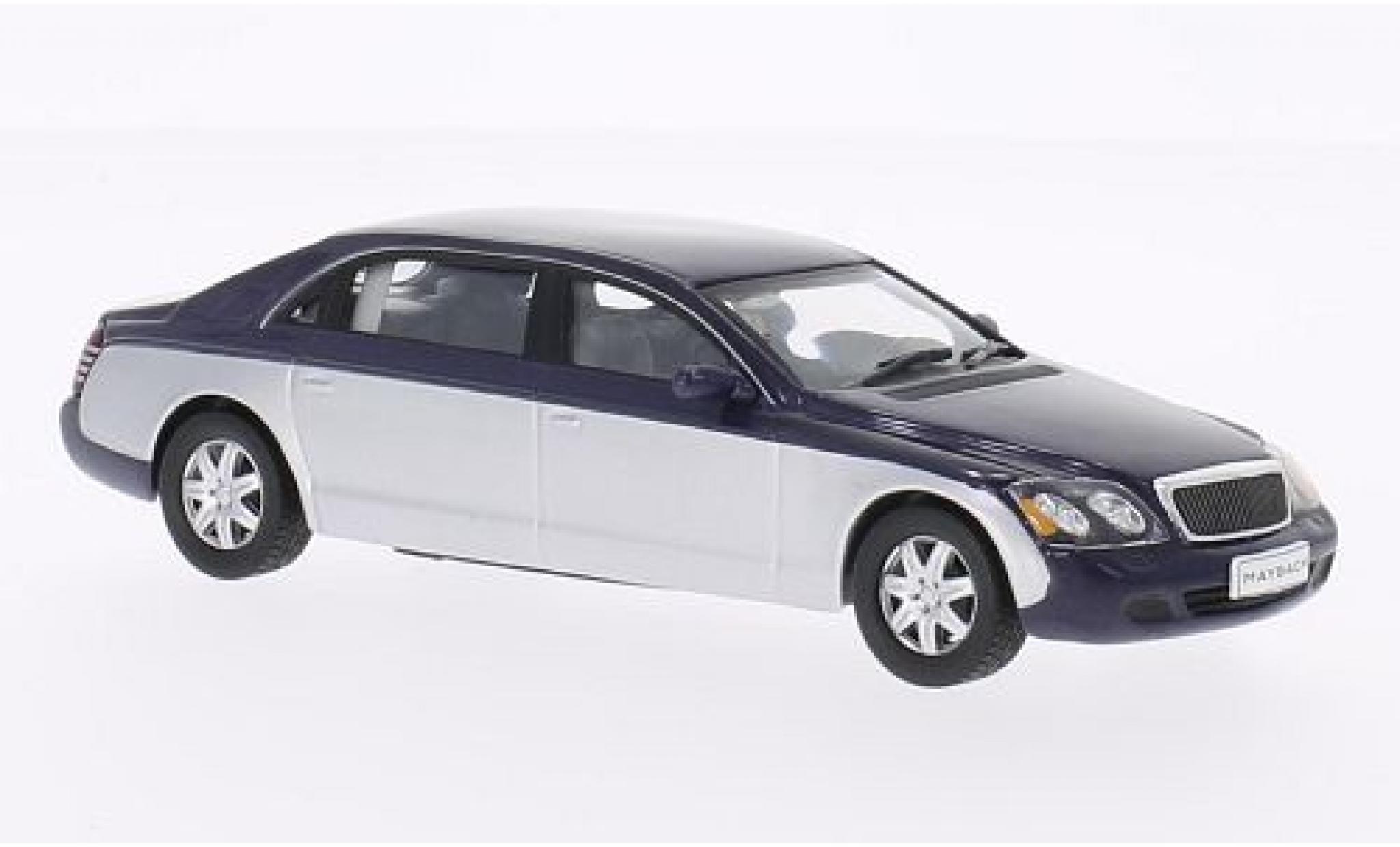 Maybach 62 1/43 WhiteBox metallico blu/grigio 2009 modellino in miniatura
