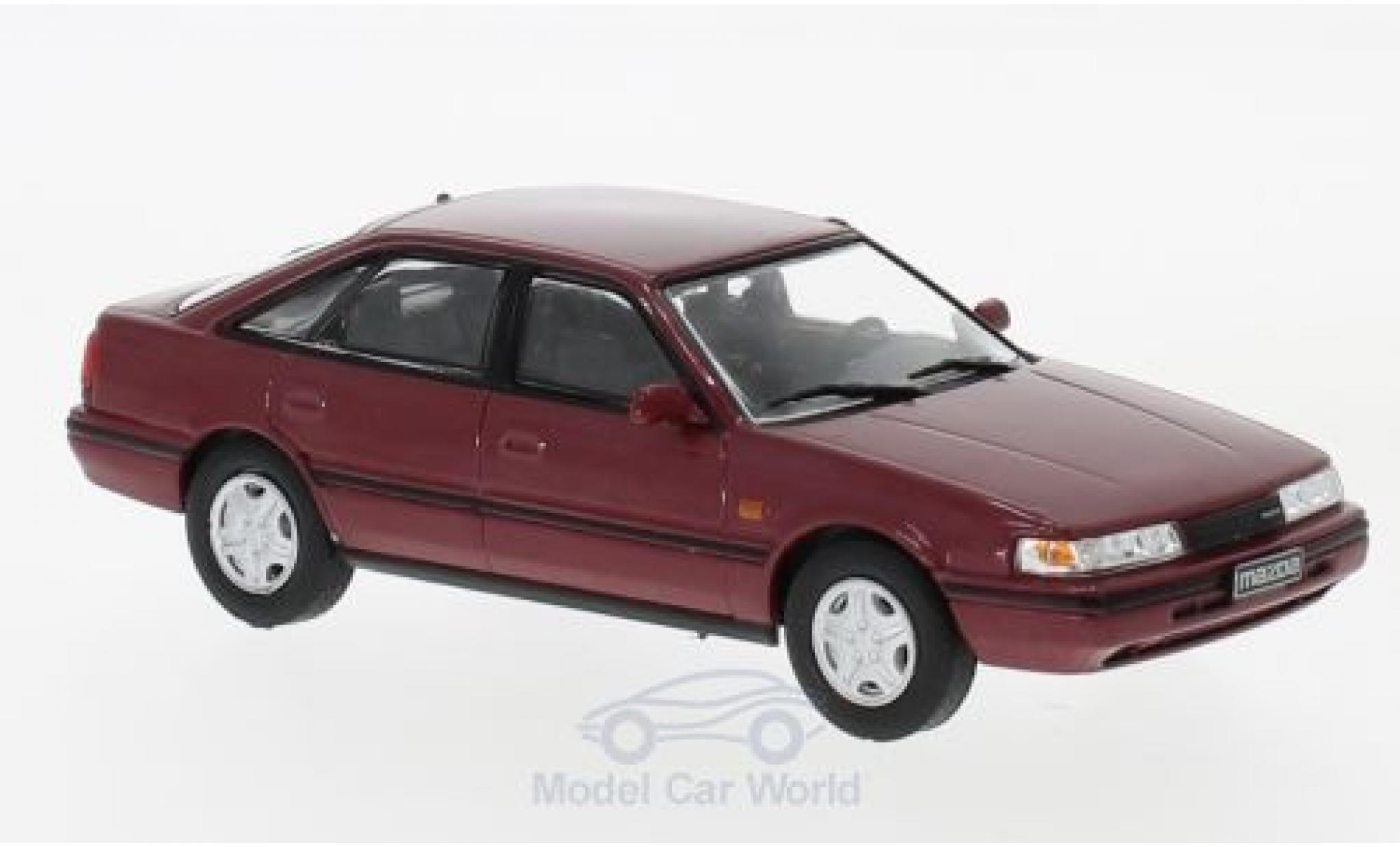 Mazda 6 1/43 WhiteBox 2 metallico rosso 1990 modellino in miniatura
