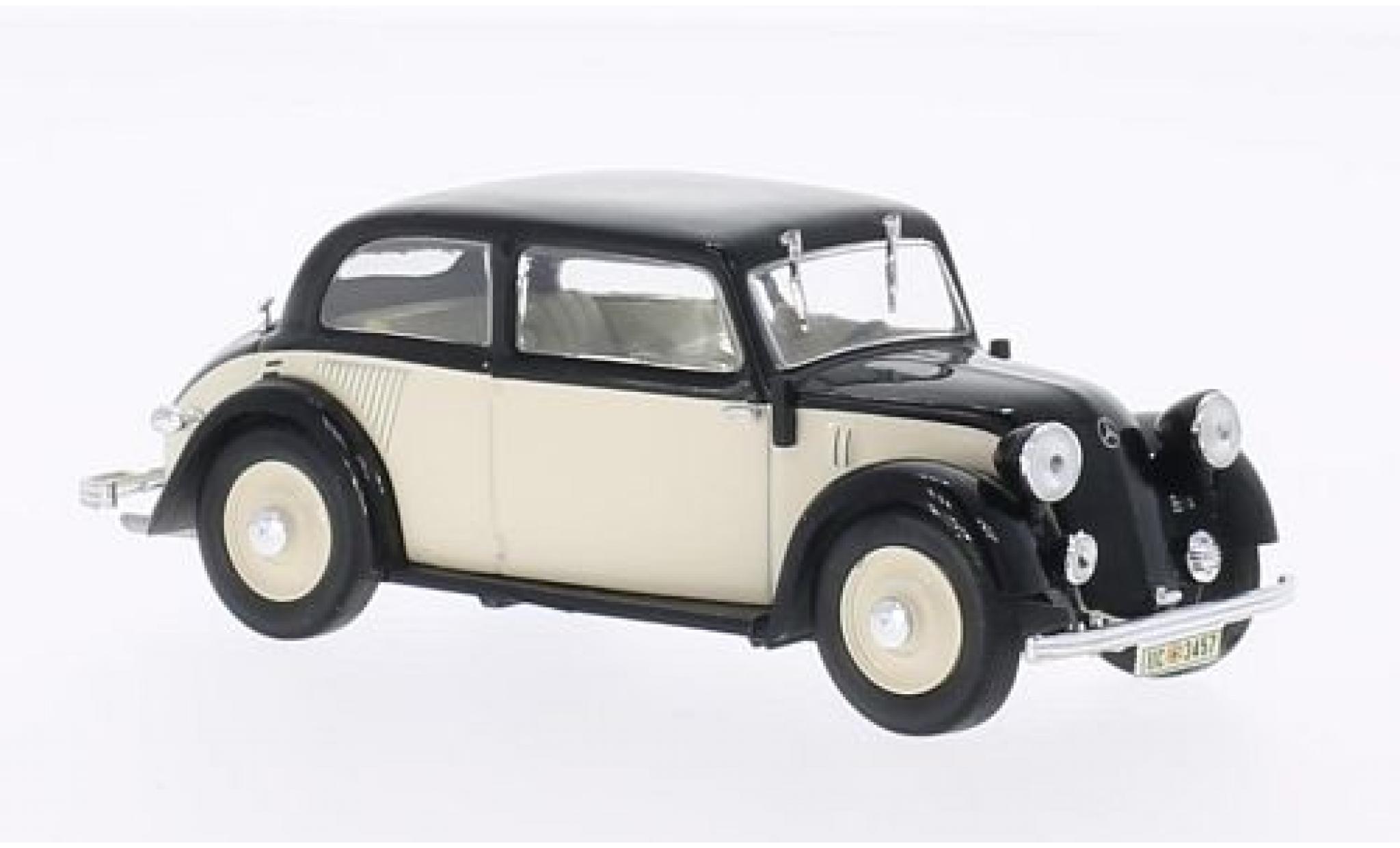 Mercedes 130 1/43 WhiteBox (W23) beige/nero 1934 modellino in miniatura