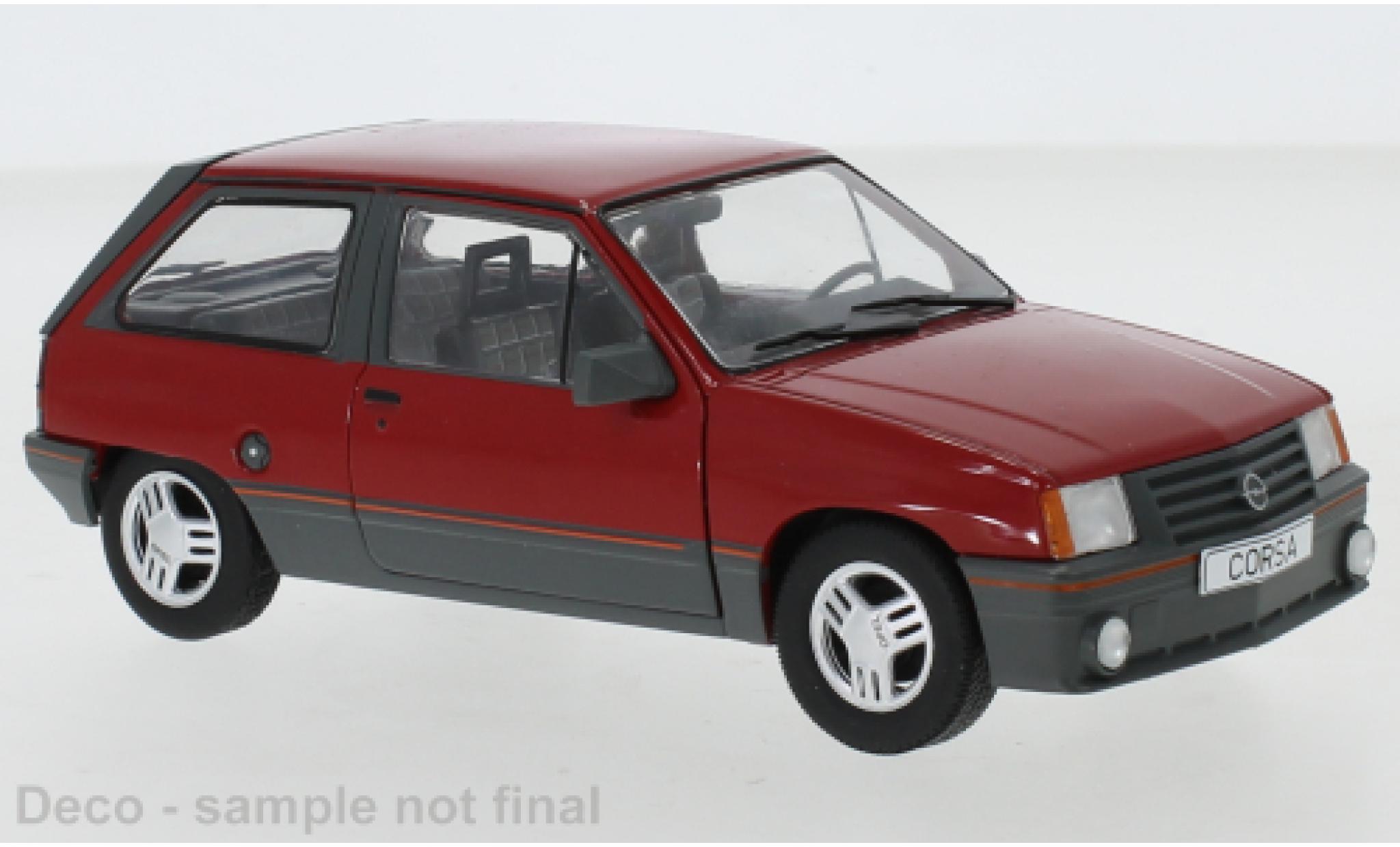 Opel Corsa 1/24 WhiteBox A SR rosso 1985 modellino in miniatura