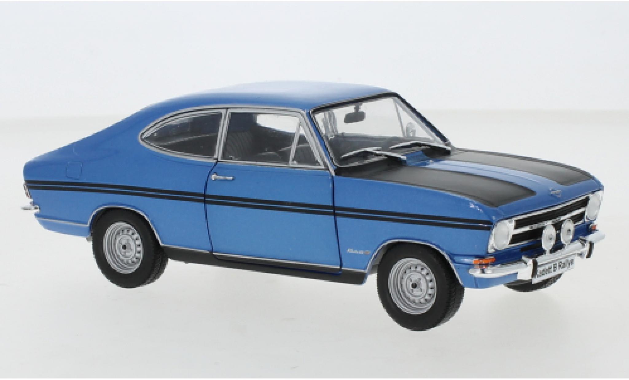 Opel Kadett 1/24 WhiteBox B Rallye blu/nero 1967 modellino in miniatura