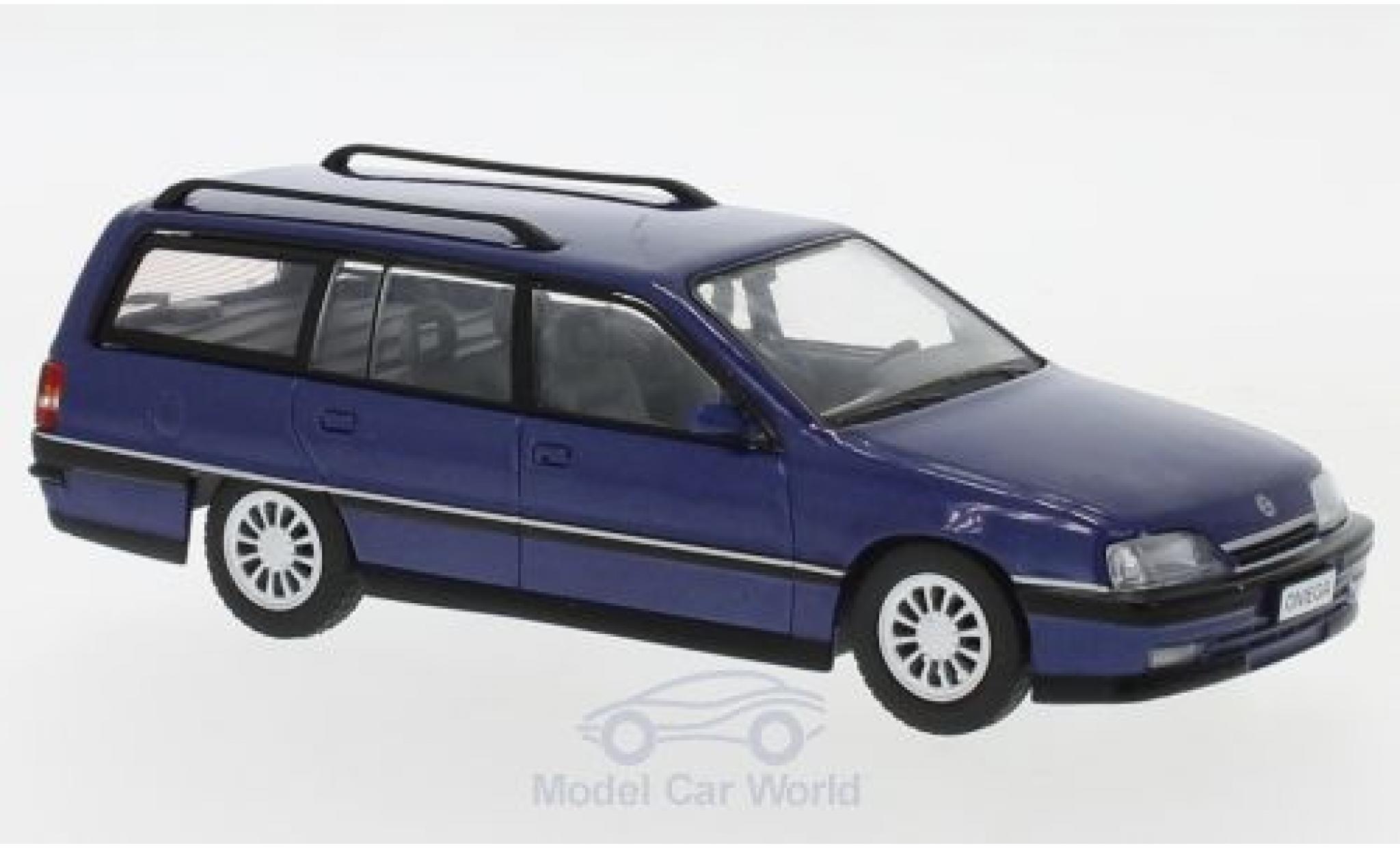 Opel Omega 1/43 WhiteBox A2 Caravan metallico blu 1990 modellino in miniatura
