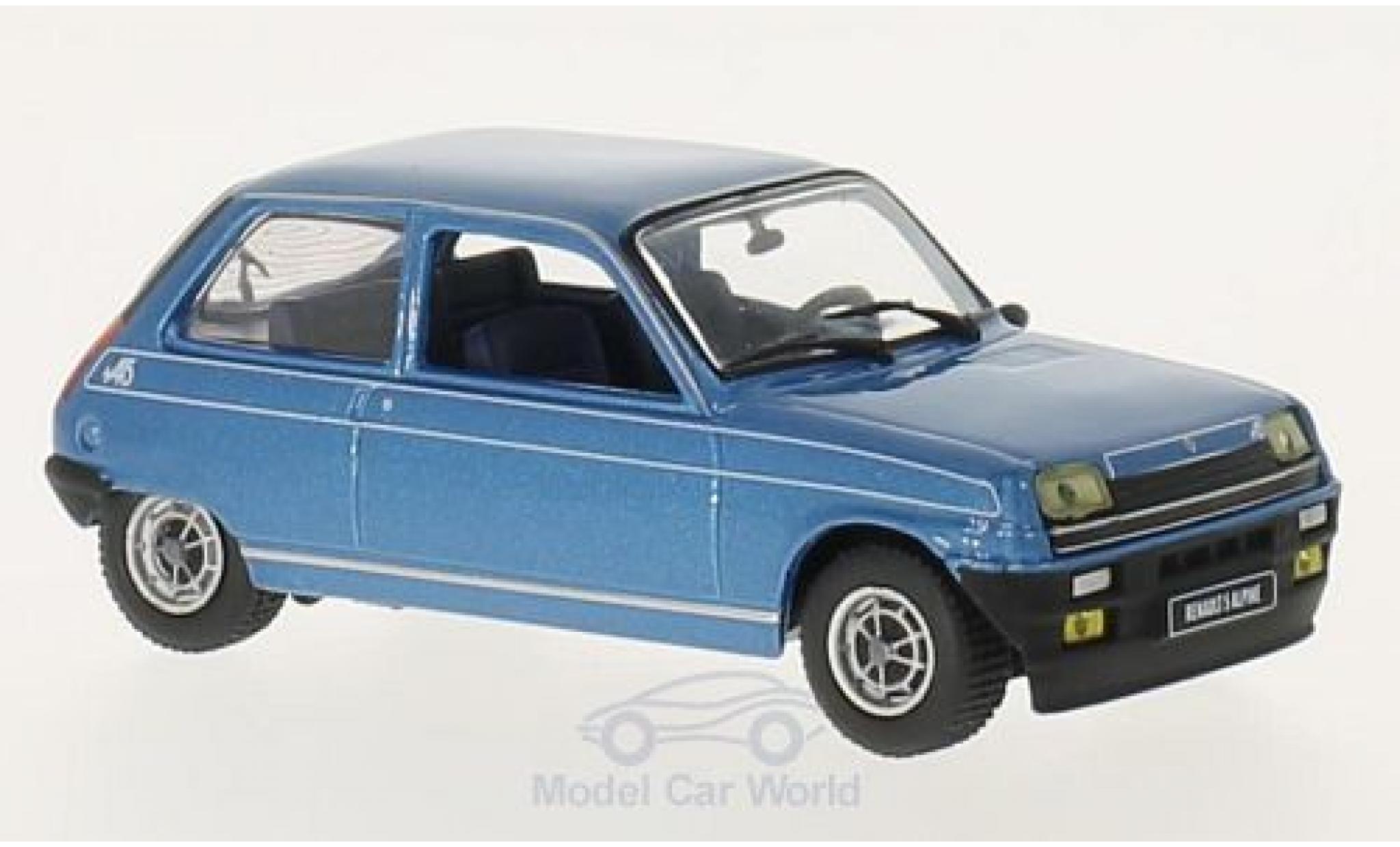 Renault 5 Alpine 1/43 WhiteBox Alpine metallico blu 1976 modellino in miniatura