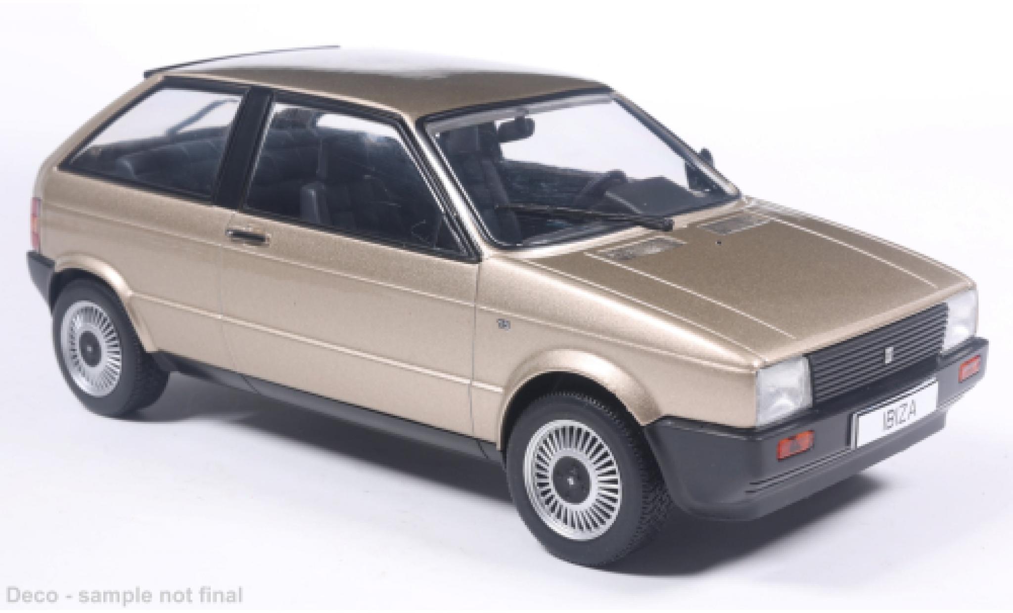 Seat Ibiza WhiteBox I beige 1984 1:24 modellino in miniatura