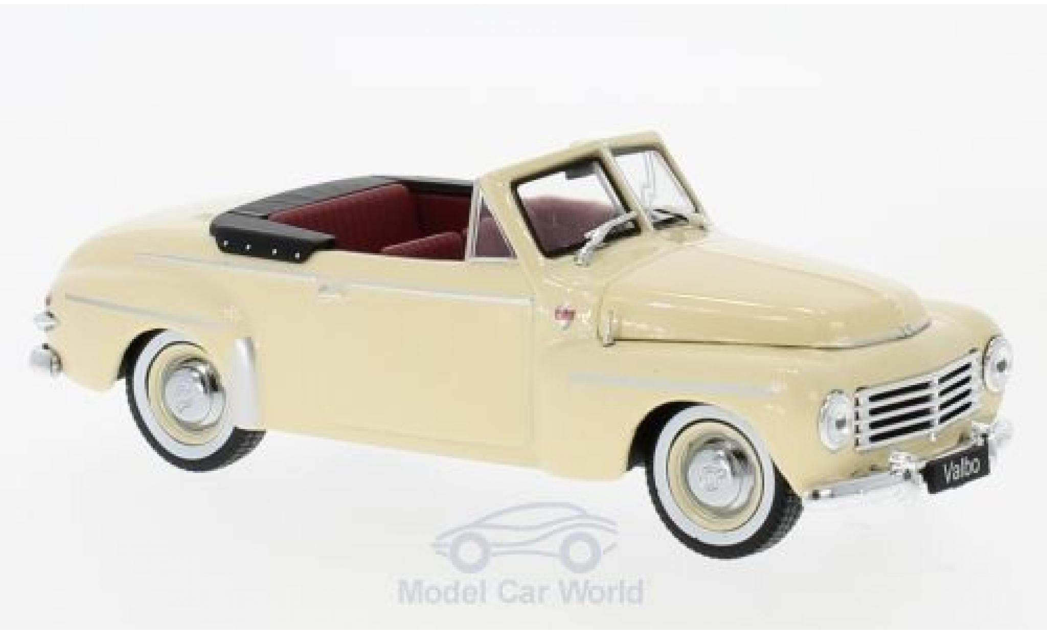 Volvo PV 445 1/43 WhiteBox Cabriolet Valbo beige 1953 modellino in miniatura