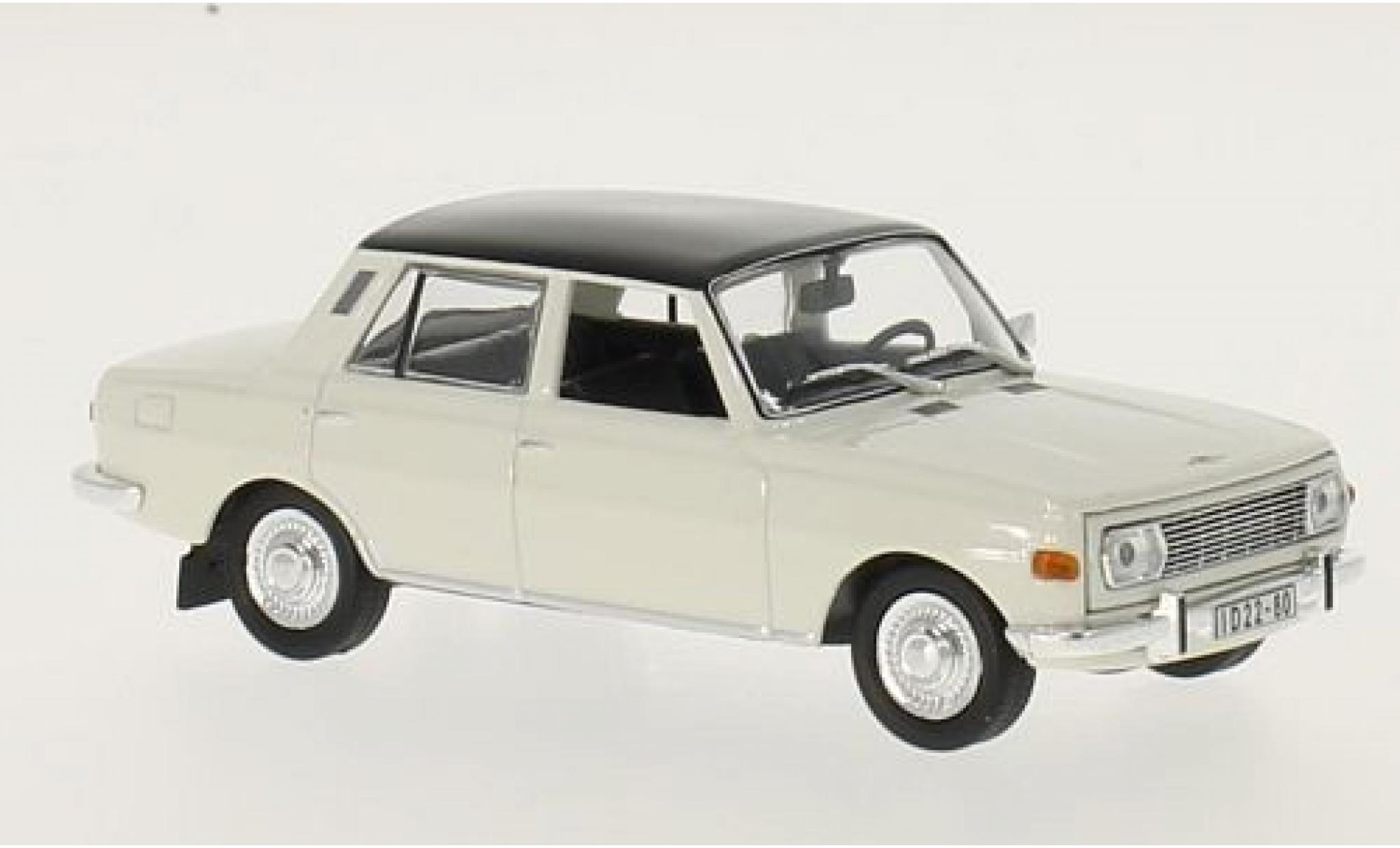 Wartburg 353 1/43 WhiteBox bianco/nero 1967 modellino in miniatura