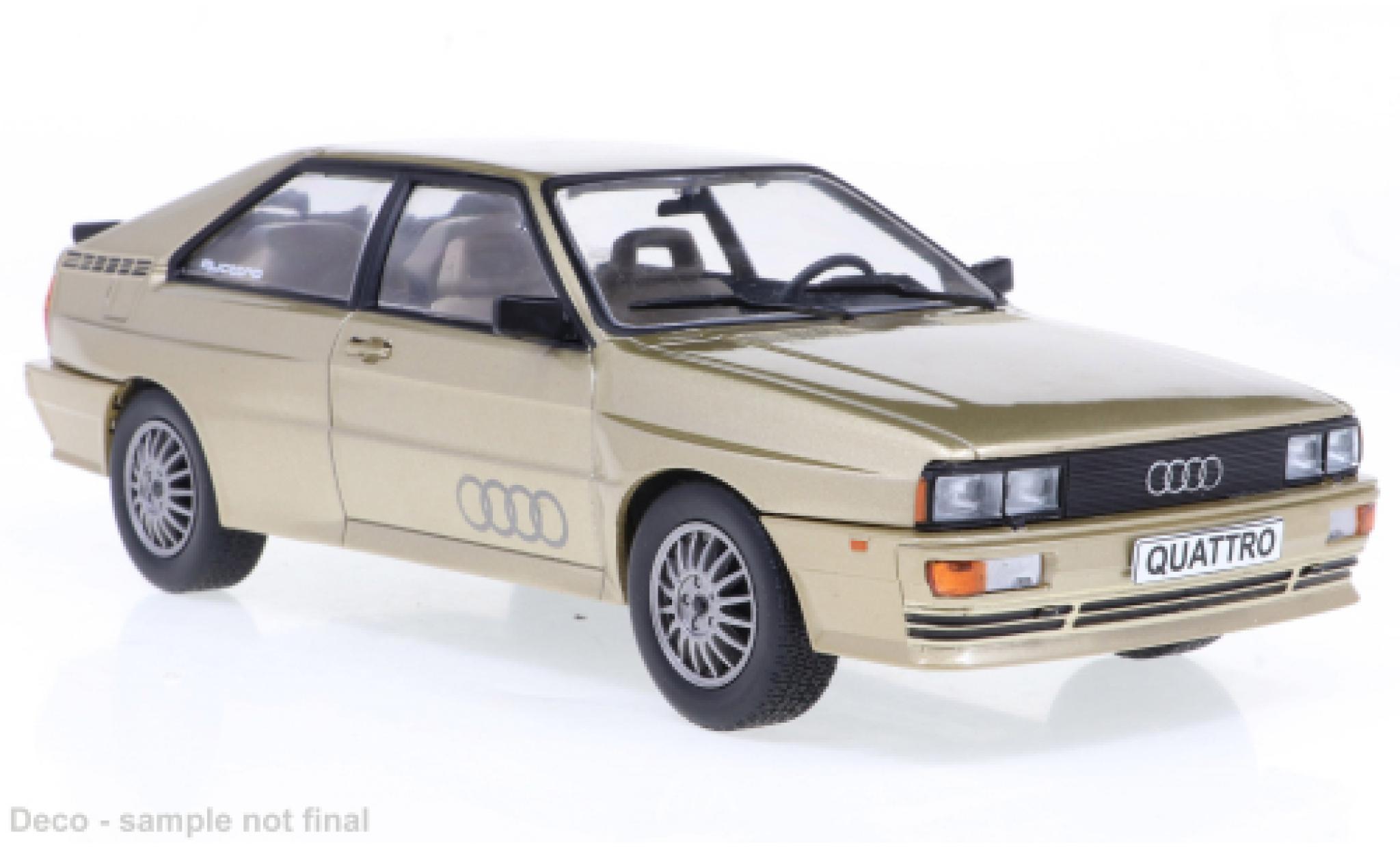 Audi Quattro 1/24 WhiteBox beige/Dekor 1981 modellino in miniatura