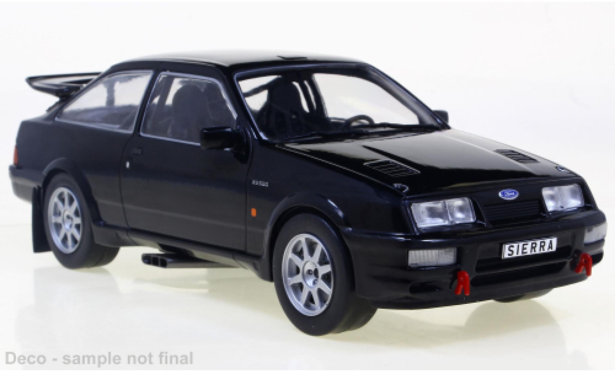 Ford Sierra 1/24 WhiteBox RS Cosworth nero 1987 modellino in miniatura