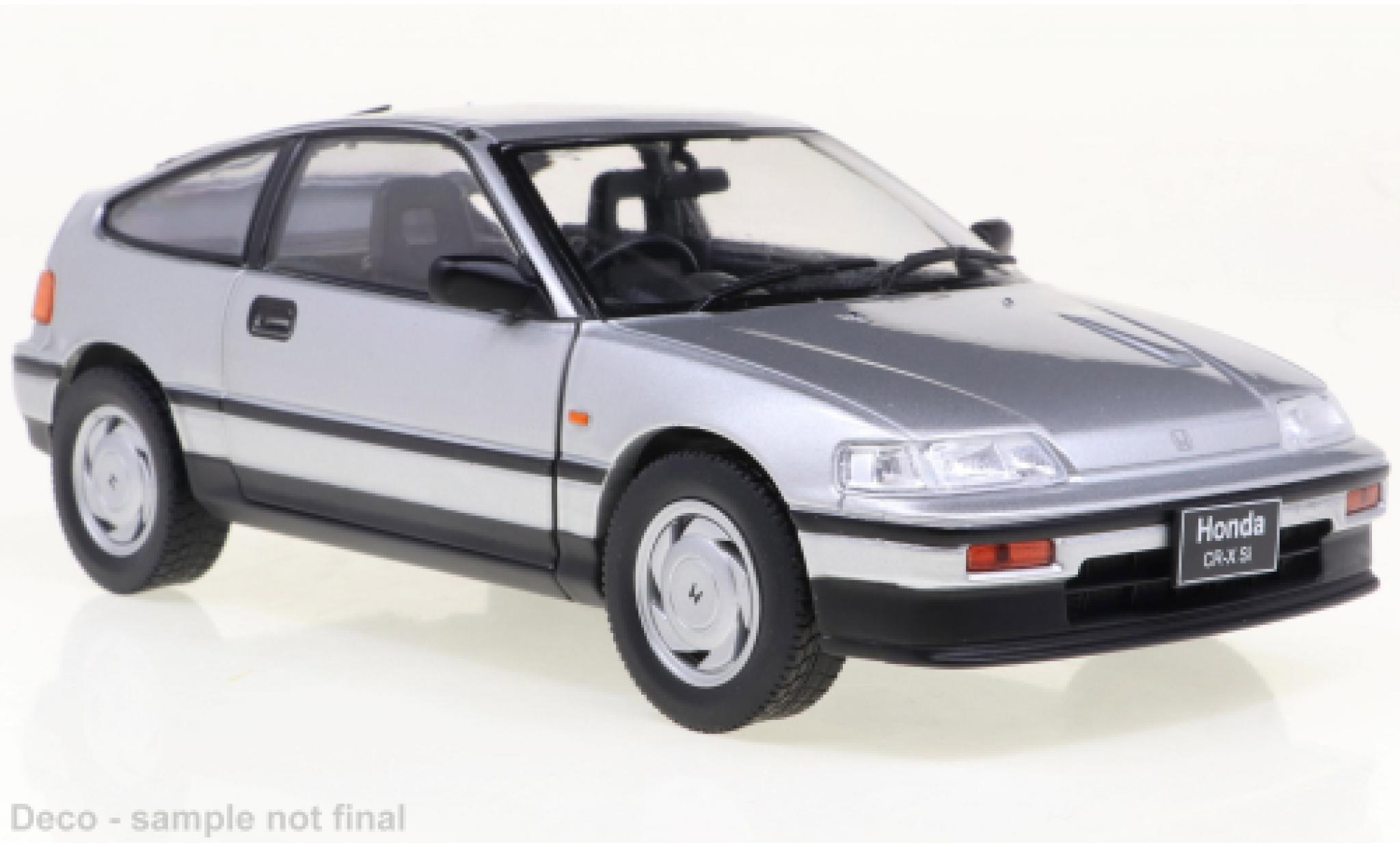 Honda CR-X 1/24 WhiteBox grigio 1987 modellino in miniatura