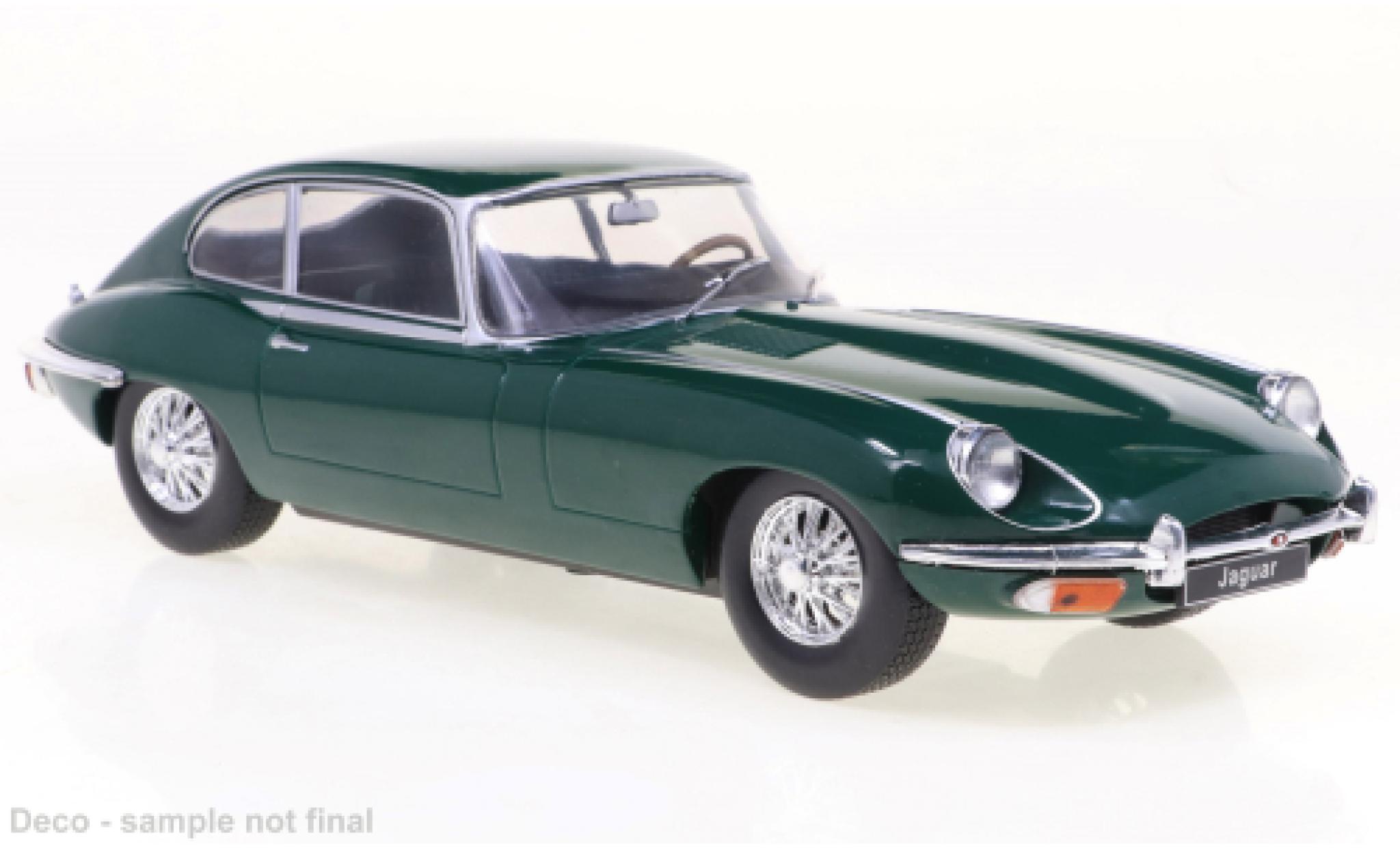 Jaguar E-Type 1/24 WhiteBox verde modellino in miniatura