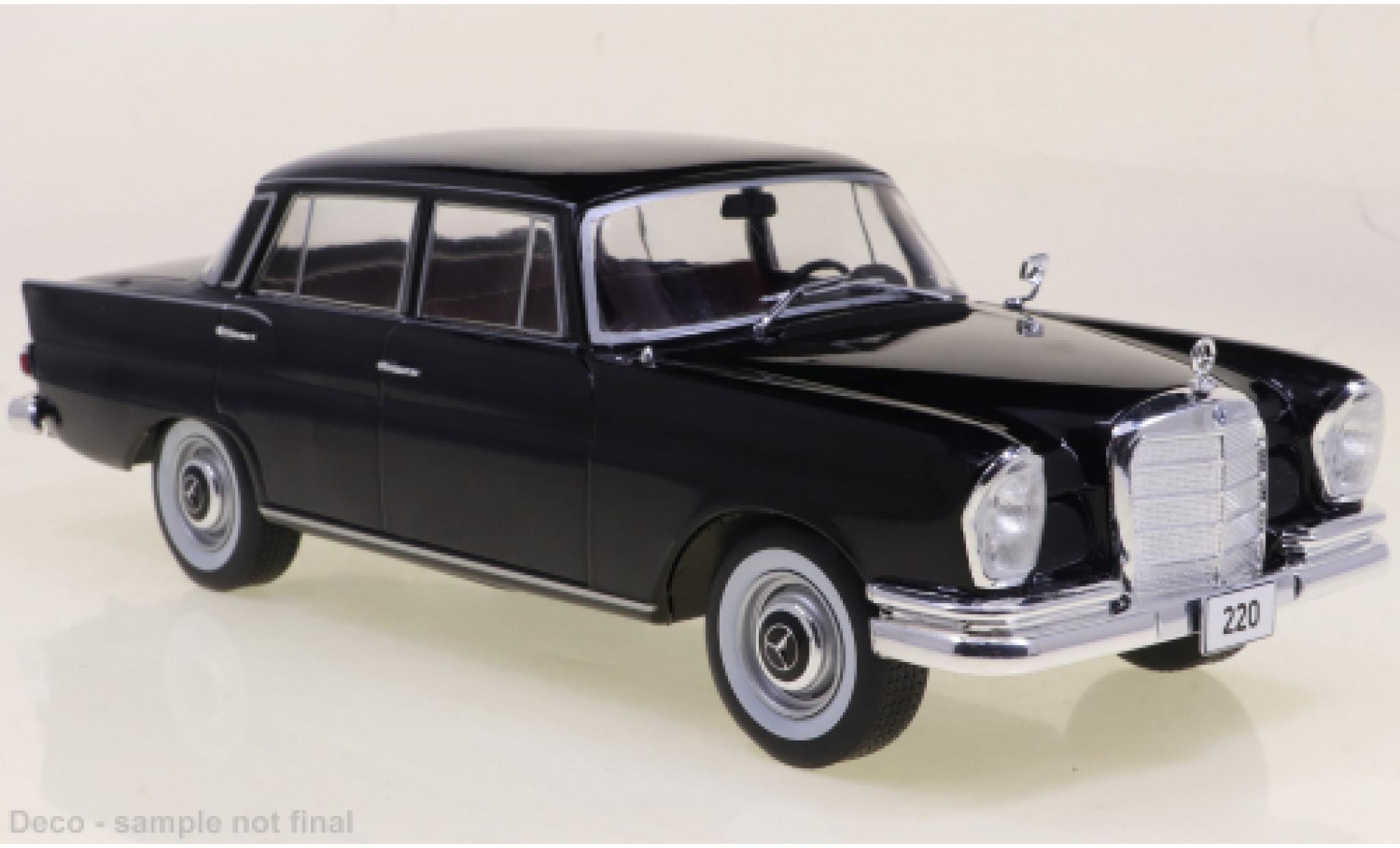 Mercedes 220 1/24 WhiteBox (W111) nero 1959 modellino in miniatura