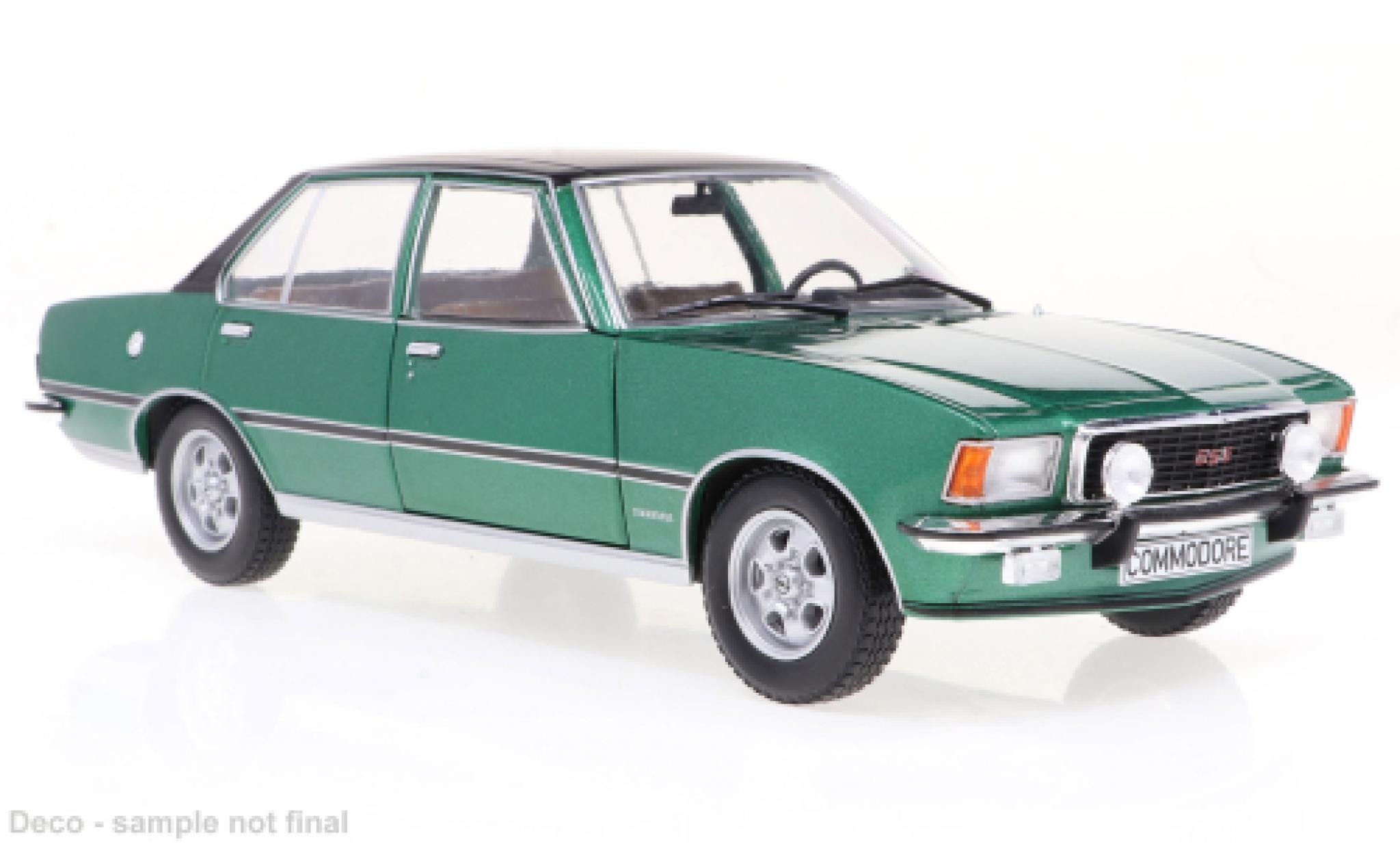 Opel Commodore 1/24 WhiteBox B GS/E verde 1972 modellino in miniatura