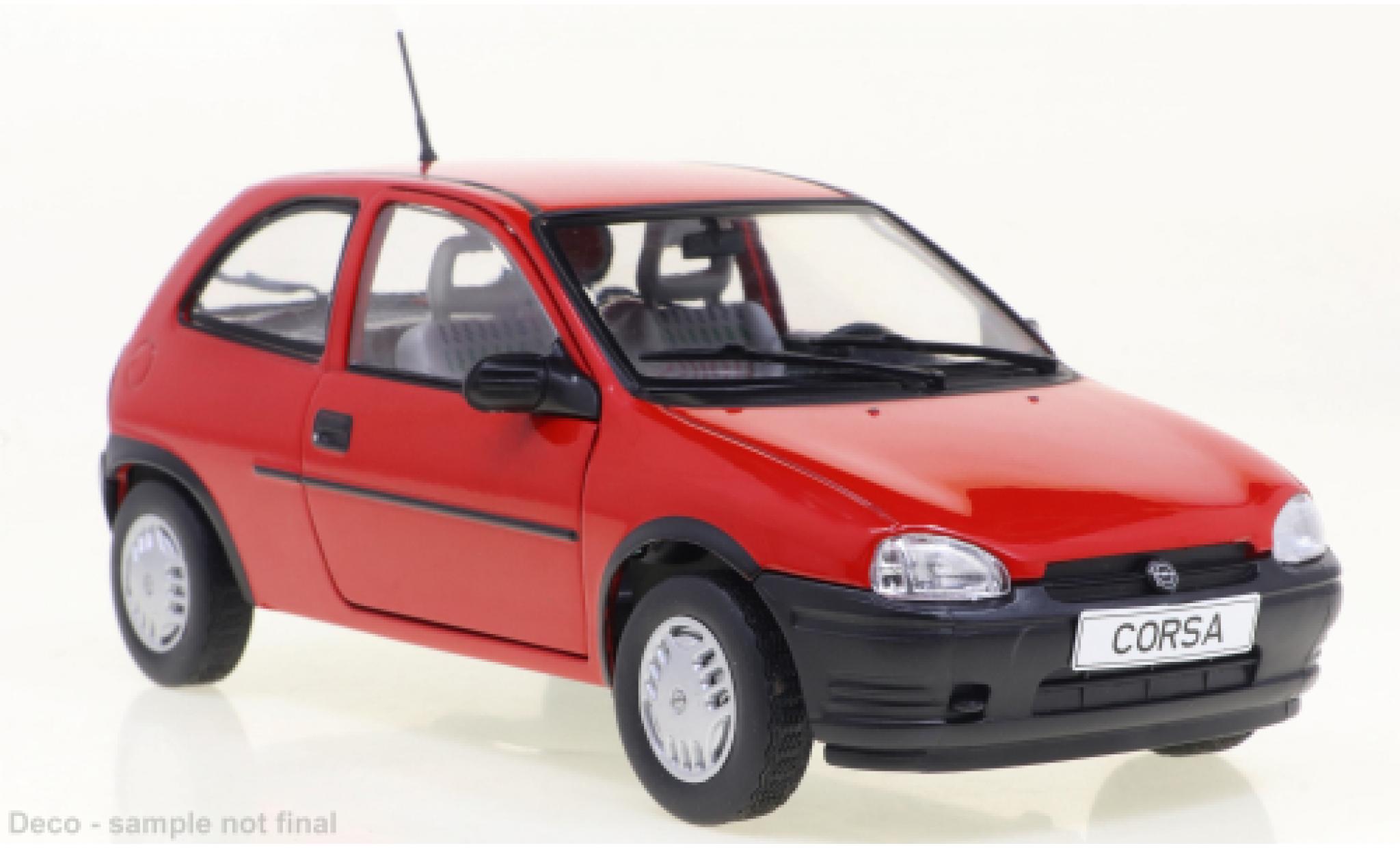 Opel Corsa 1/24 WhiteBox B rosso 1993 modellino in miniatura