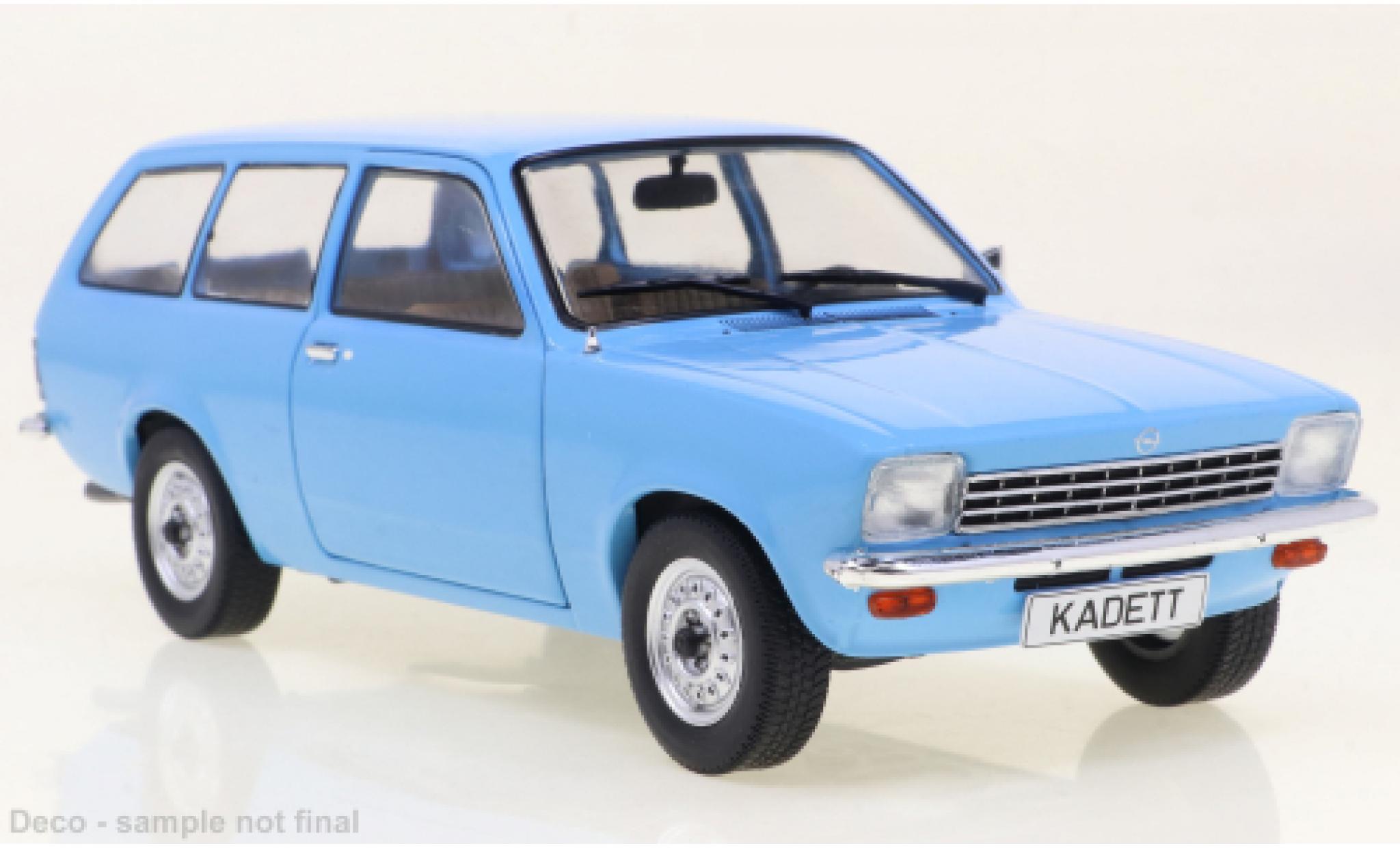 Opel Kadett 1/24 WhiteBox C Caravan blu clair 1973 modellino in miniatura