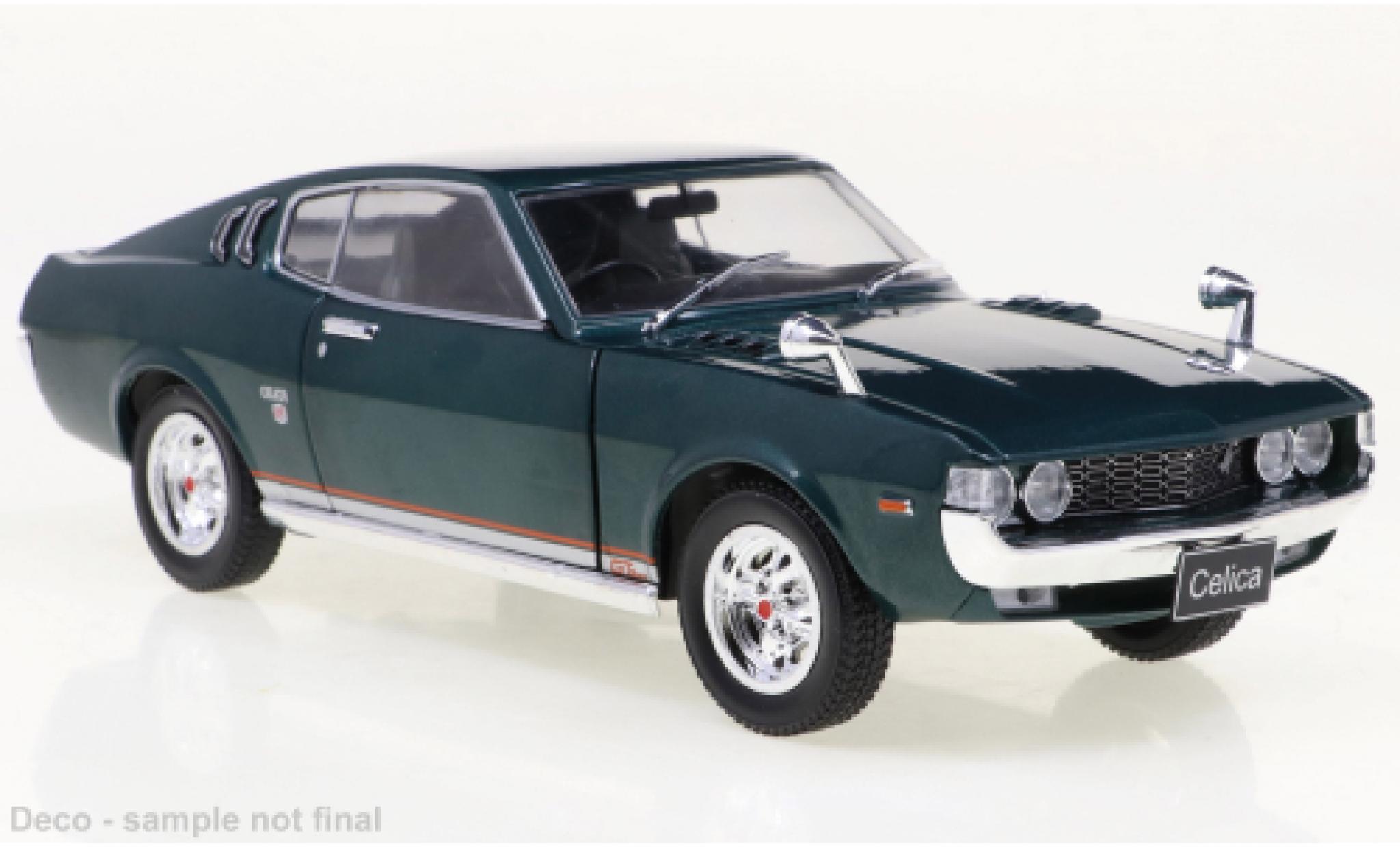 Toyota Celica 1/24 WhiteBox LB 2000 GT metallise verde 1973 modellino in miniatura