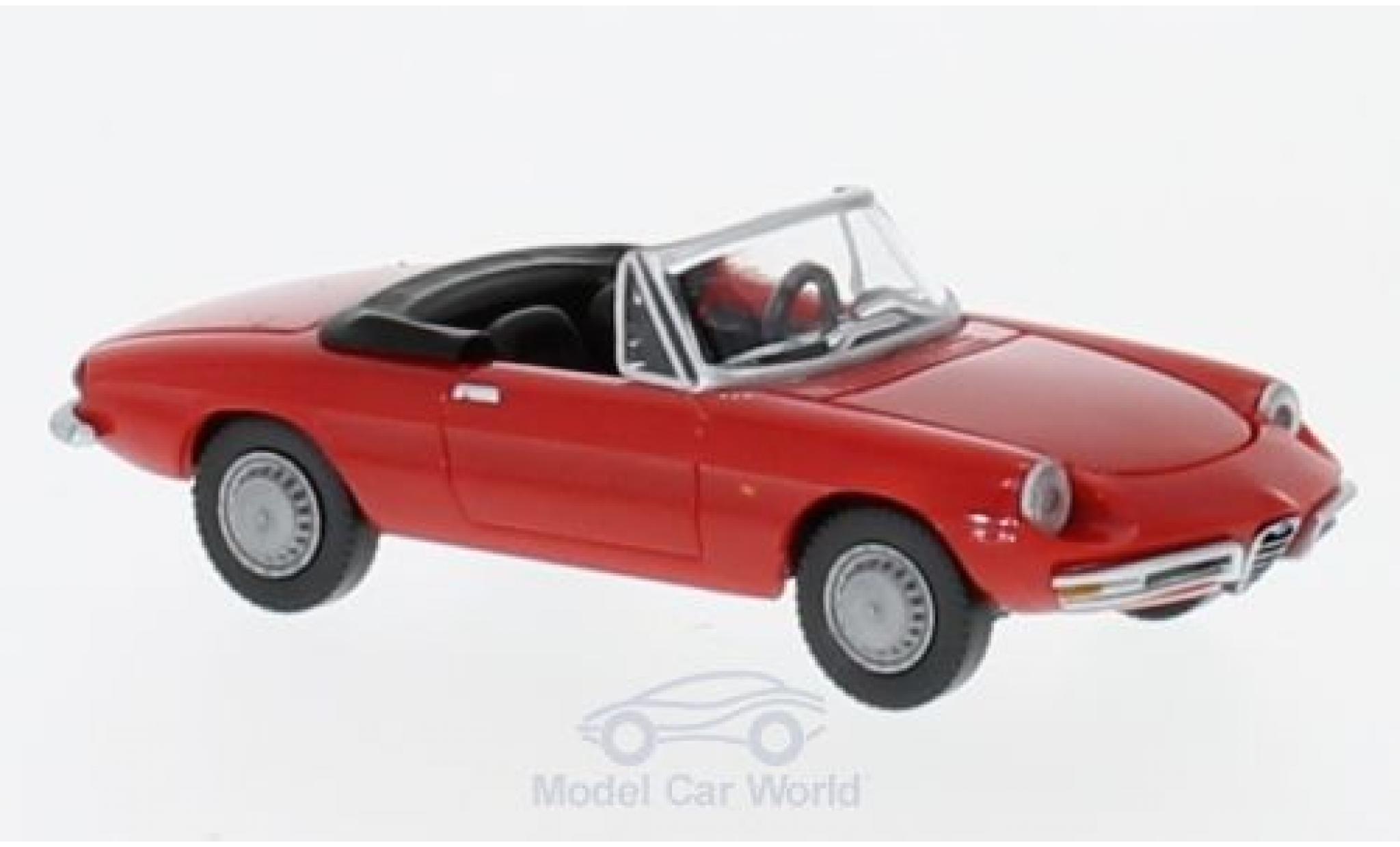 Alfa Romeo Spider 1/87 Wiking rosso modellino in miniatura