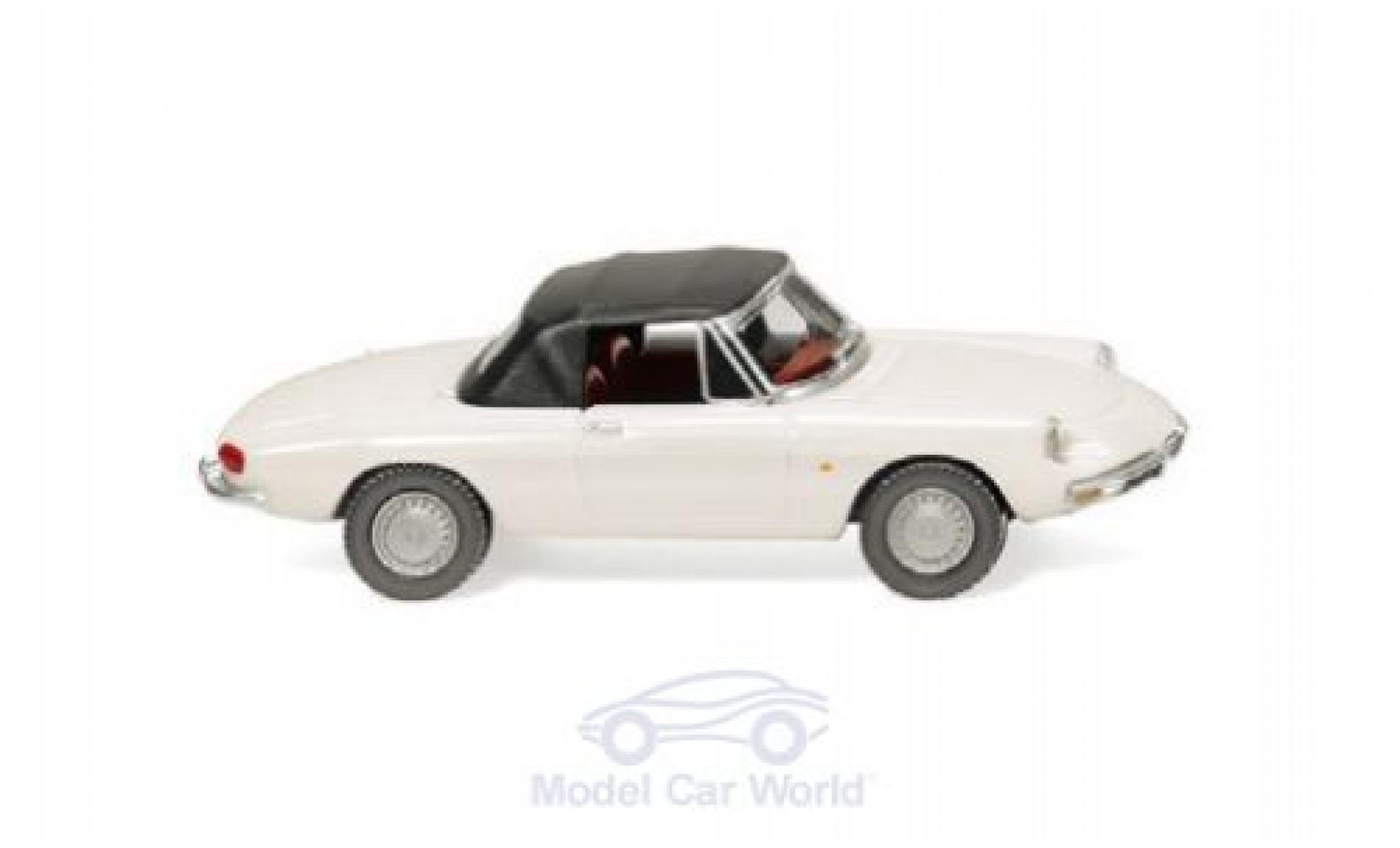 Alfa Romeo Spider 1/87 Wiking bianco/nero modellino in miniatura