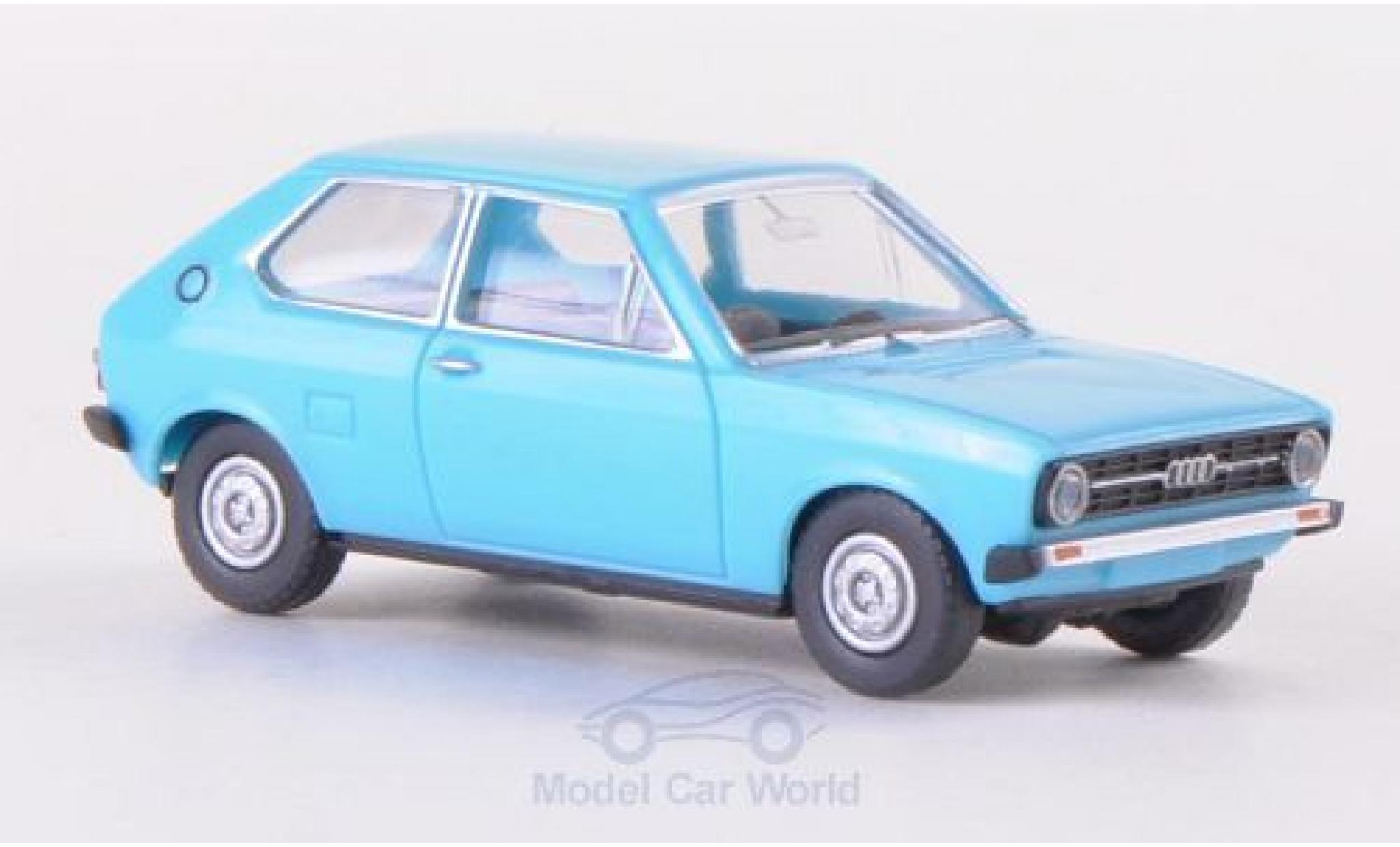 Audi 50 1/87 Wiking blu modellino in miniatura