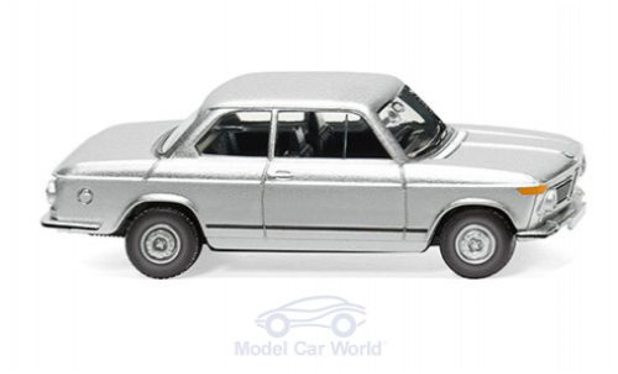 Bmw 2002 1/87 Wiking grigio 1966 modellino in miniatura