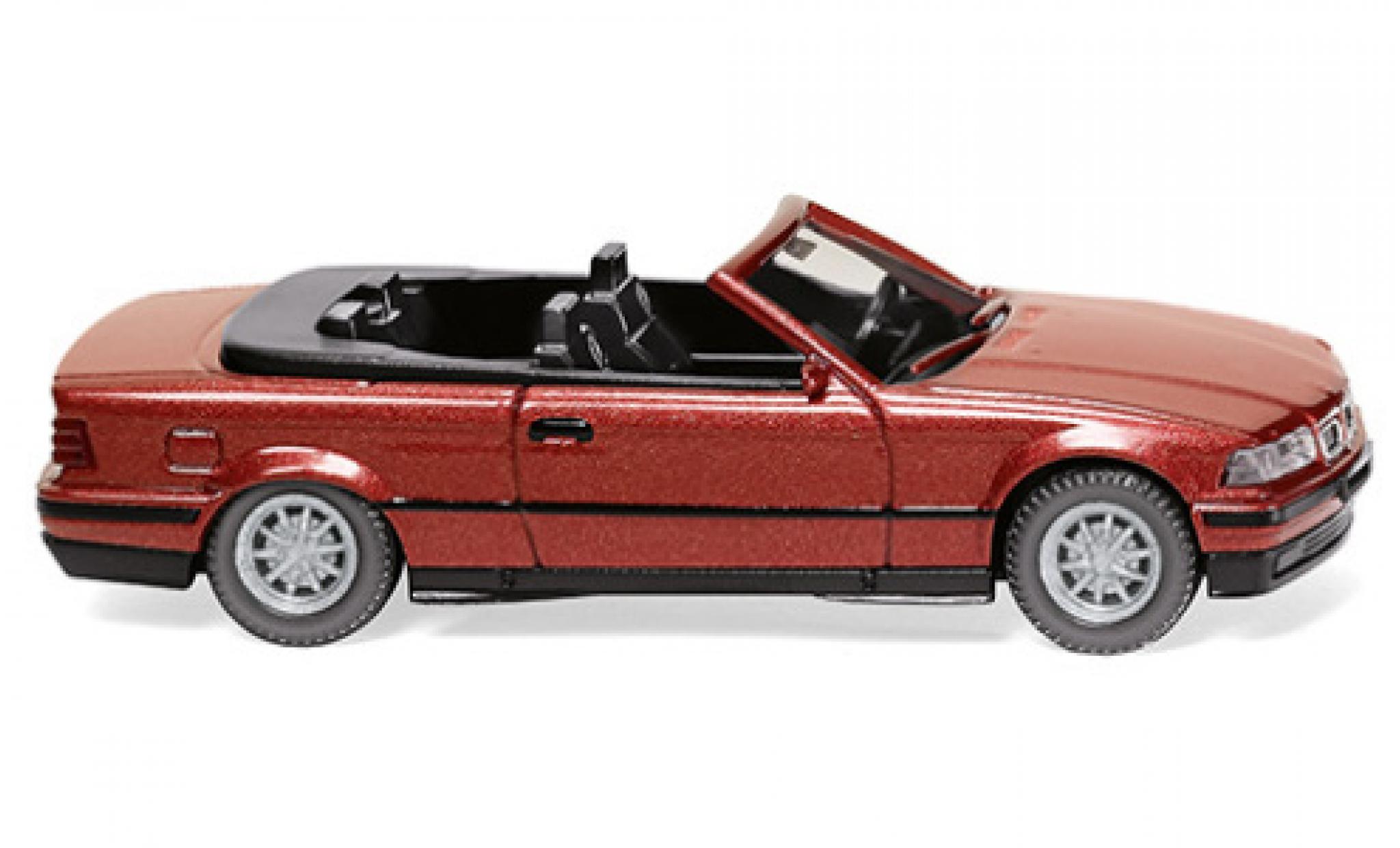 Bmw 325 1/87 Wiking i (E36) Cabriolet metallico rosso 1993 modellino in miniatura