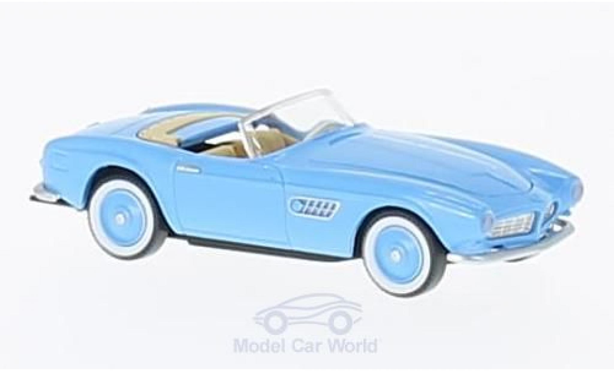 Bmw 507 1/87 Wiking blu modellino in miniatura