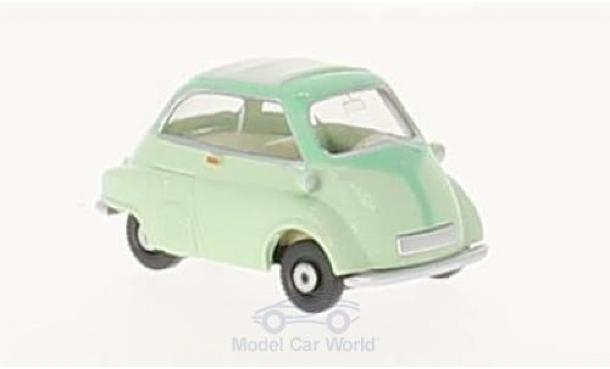 Bmw Isetta 1/87 Wiking verde modellino in miniatura