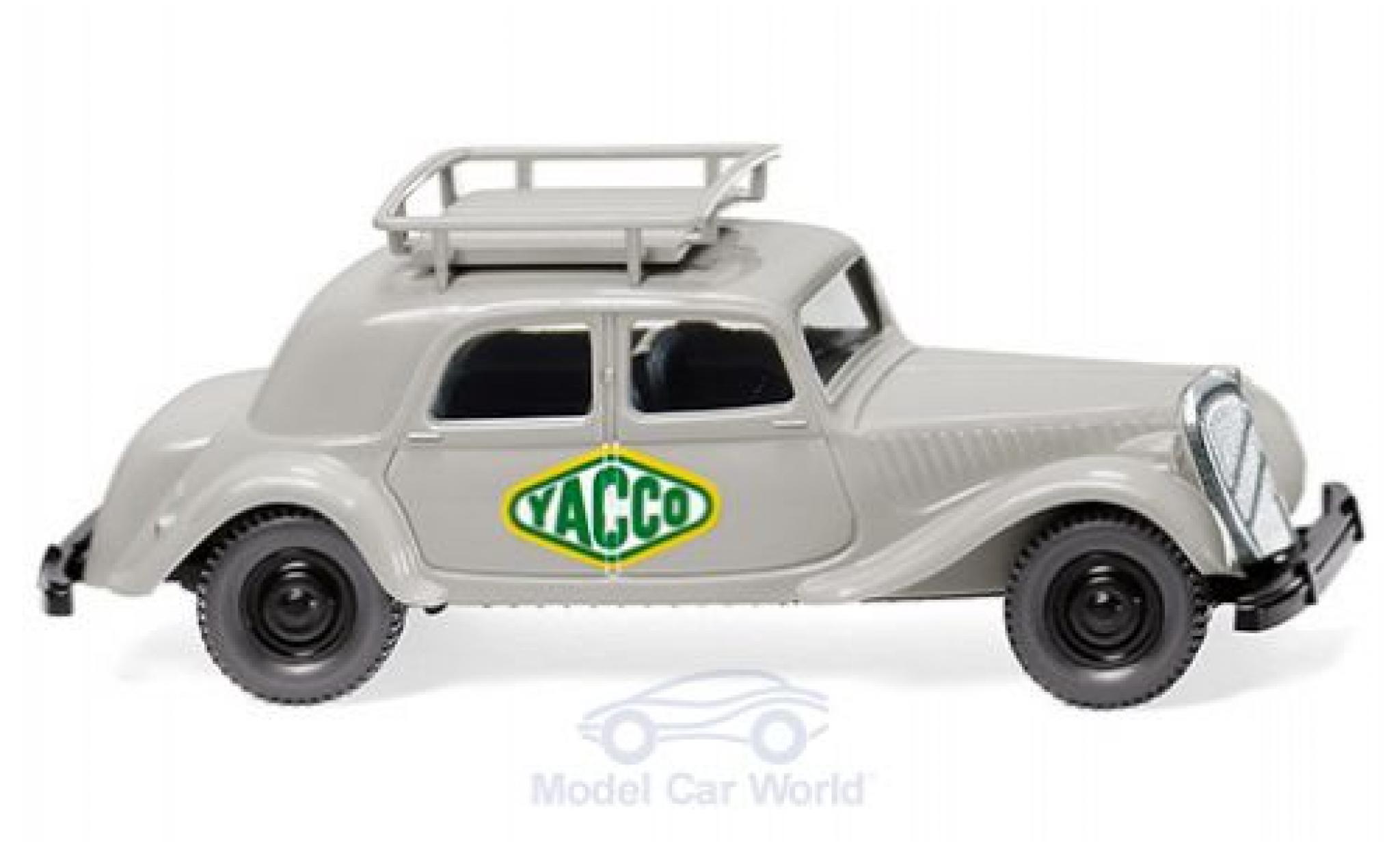 Citroen Traction 1/87 Wiking 15 SIX Yacco modellino in miniatura