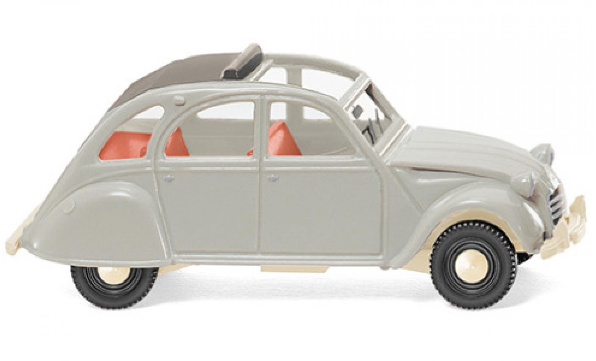 Citroen 2CV 1/87 Wiking 2 CV grigio 1963 modellino in miniatura