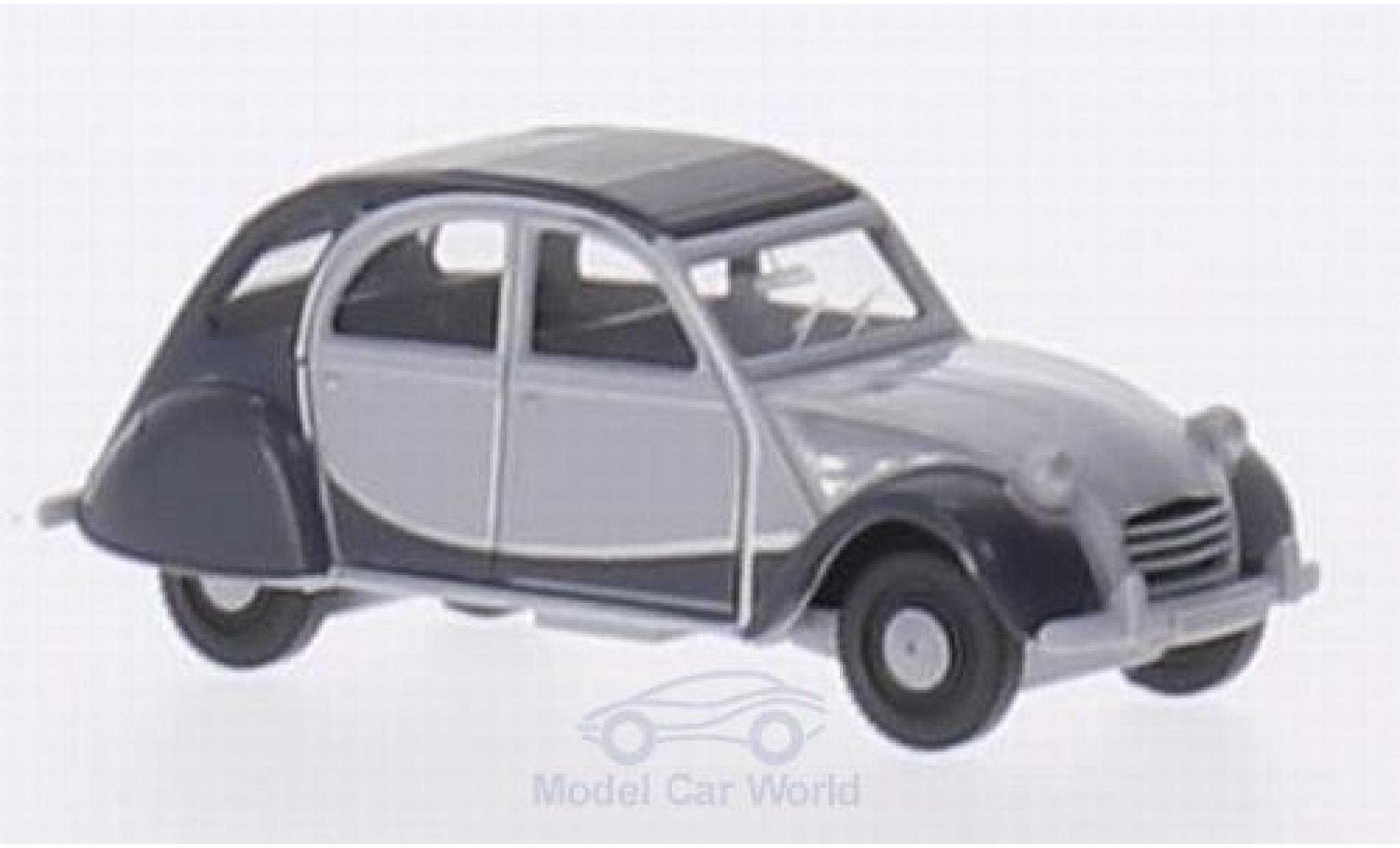 Citroen 2CV 1/87 Wiking Charleston grigio/grigio modellino in miniatura