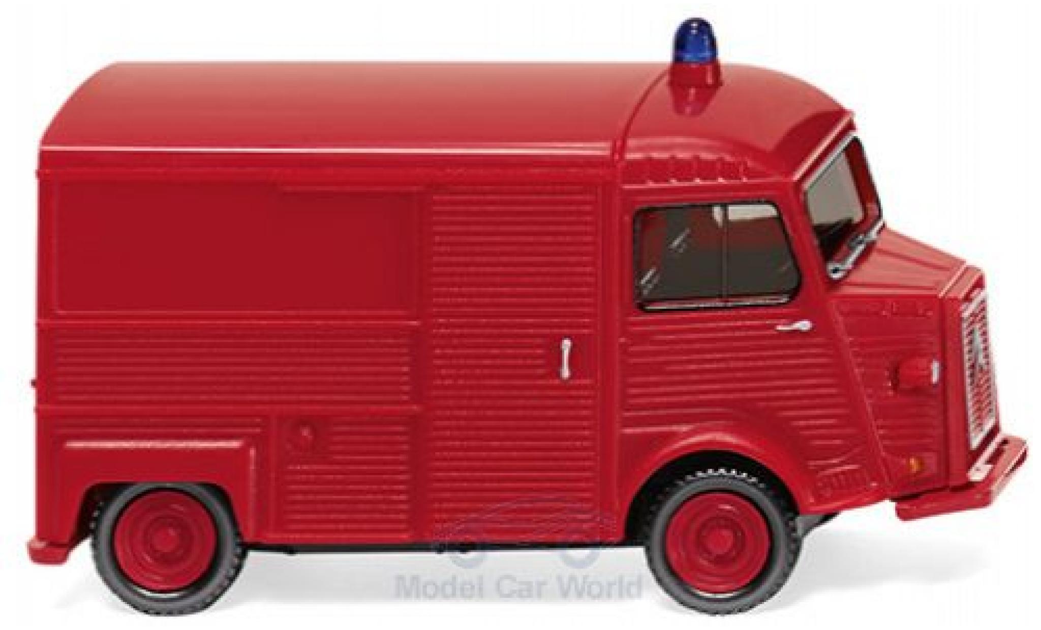 Citroen HY 1/87 Wiking Kastenwagen Feuerwehr modellino in miniatura