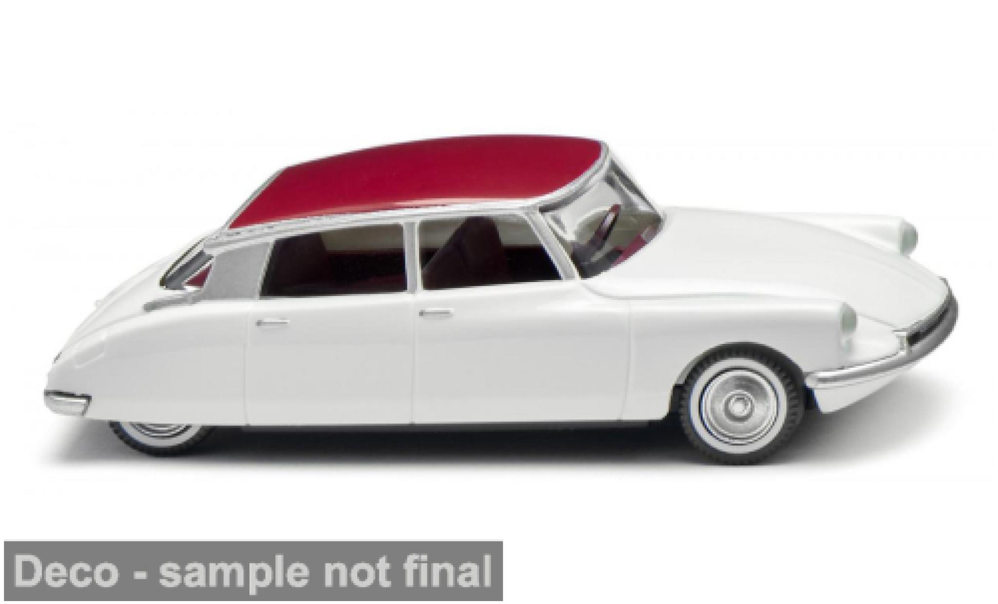Citroen ID 19 Wiking weiss/rot 1957 1:87 modellino in miniatura