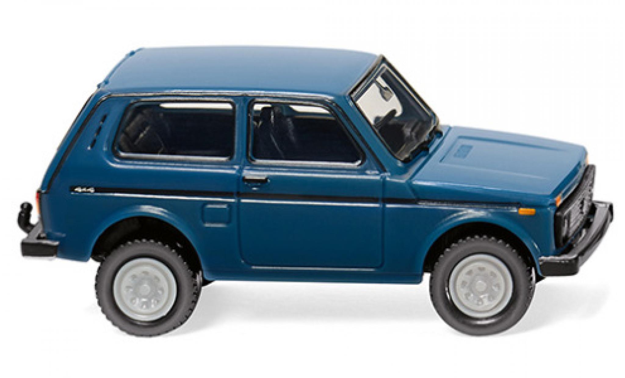Lada Niva 1/87 Wiking blu modellino in miniatura