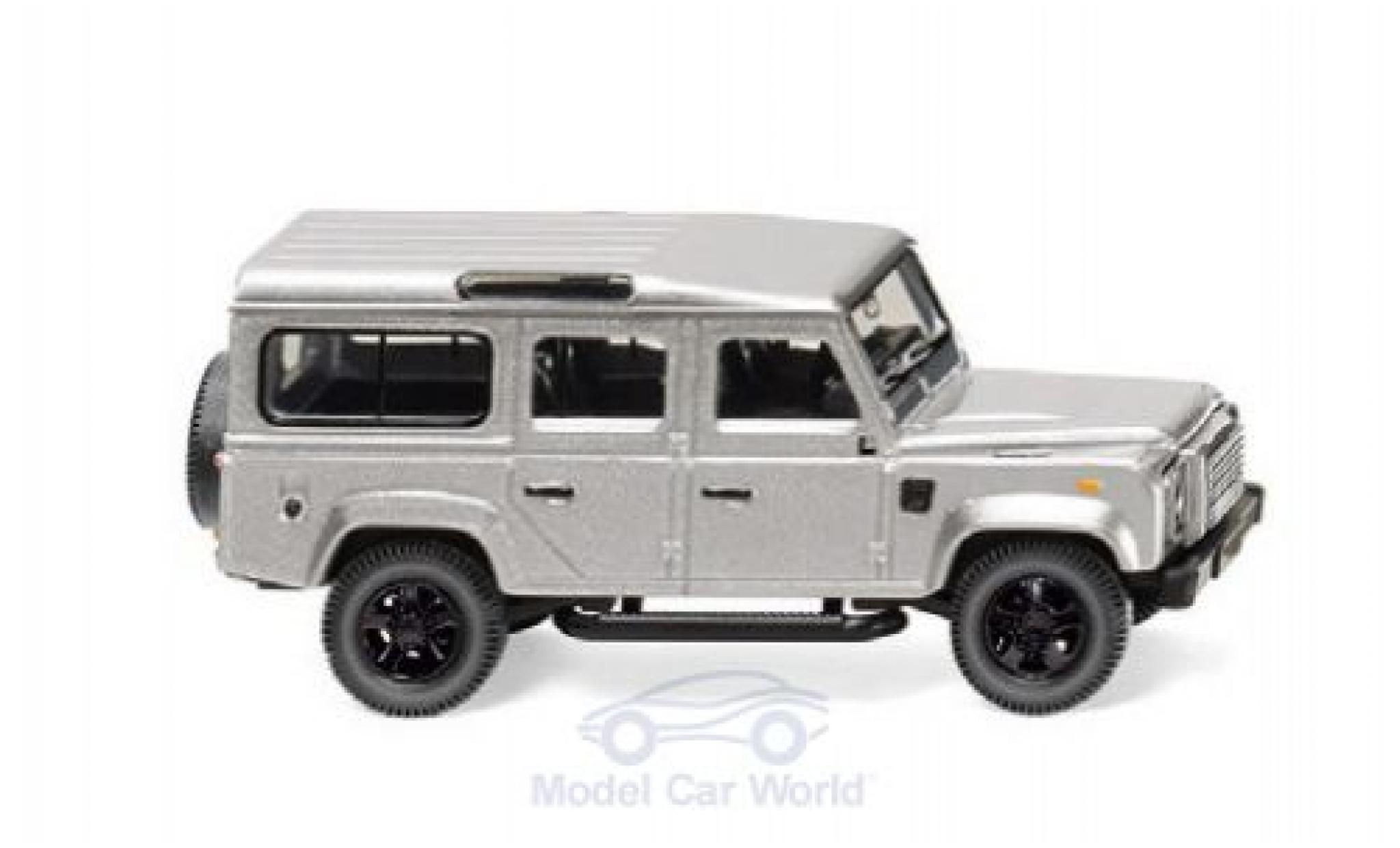 Land Rover Defender 1/87 Wiking 110 grigio modellino in miniatura
