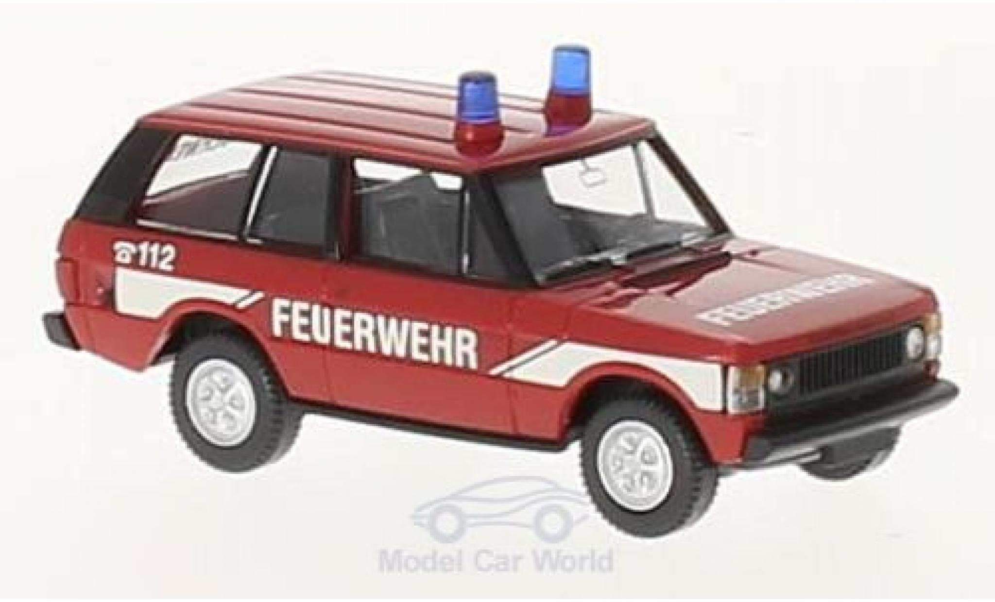 Land Rover Range Rover 1/87 Wiking Feuerwehr modellino in miniatura