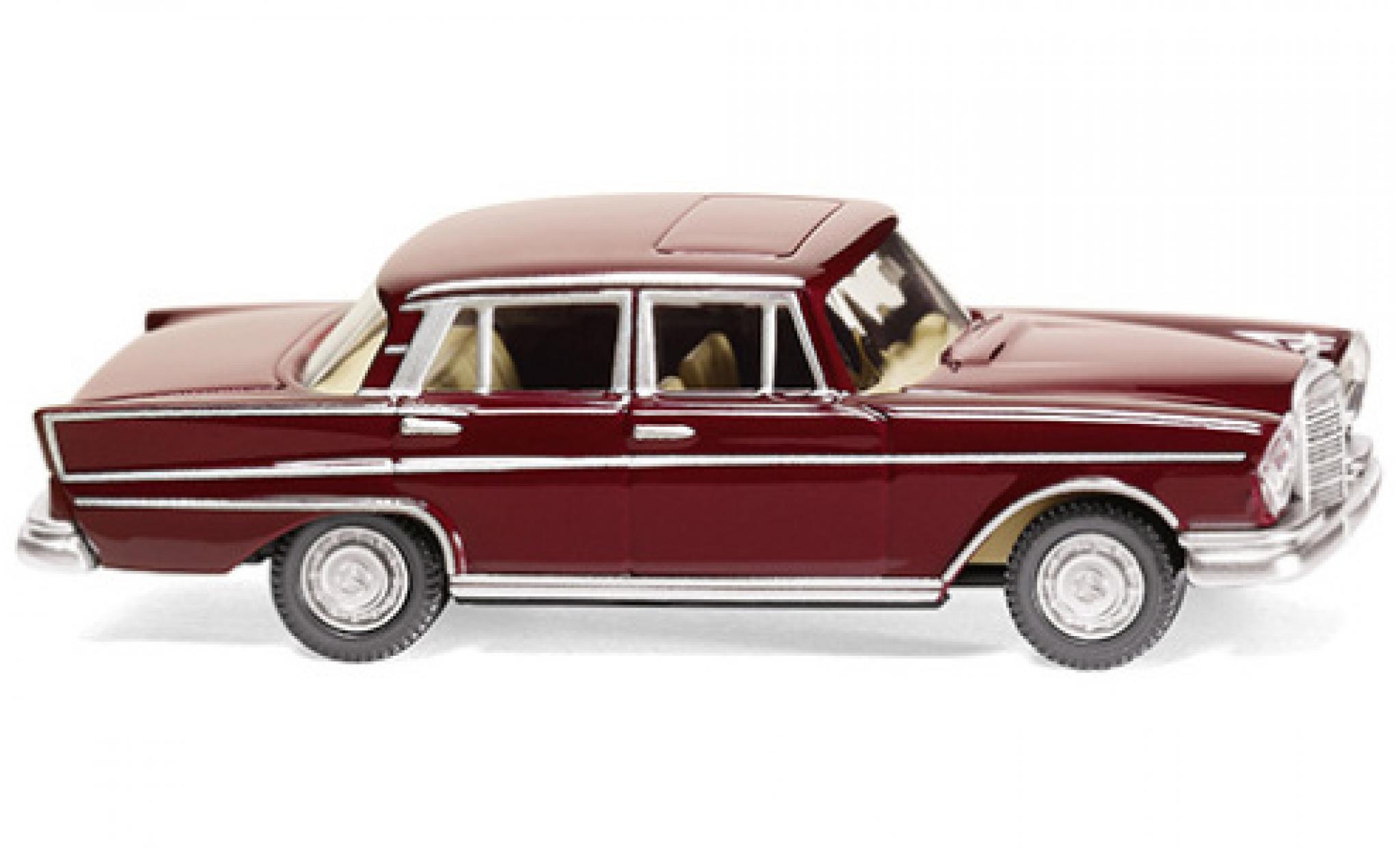 Mercedes 300 1/87 Wiking SE (W112) rosso 1961 modellino in miniatura