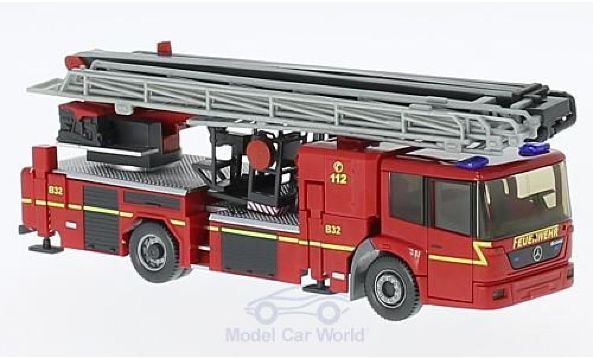 Mercedes Econic 1/87 Wiking Hubrettungsbühne Rosenbauer B32 Feuerwehr modellino in miniatura