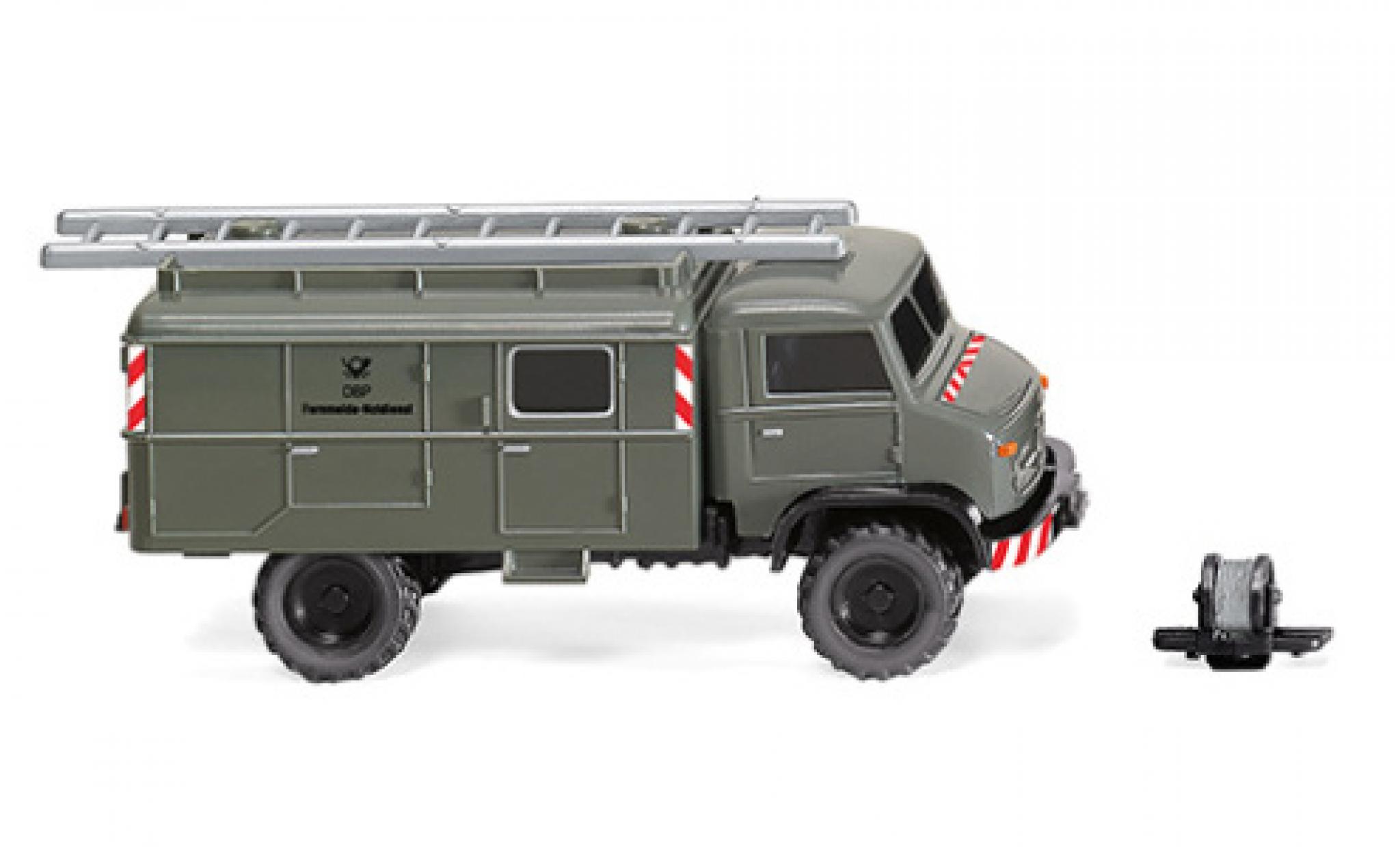 Mercedes Unimog 1/87 Wiking S 404 DBP-Fernmeldedienst 1955 modellino in miniatura