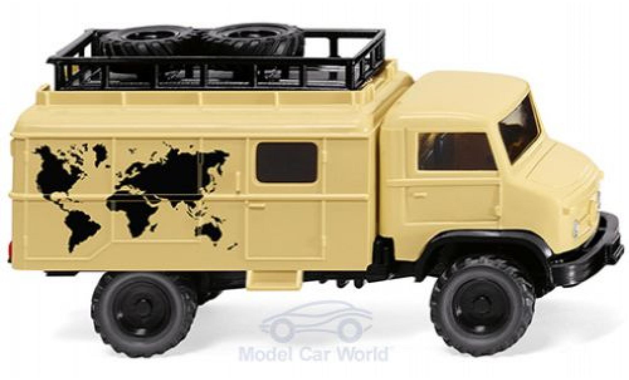 Mercedes Unimog 1/87 Wiking S 404 Globetrossoter modellino in miniatura
