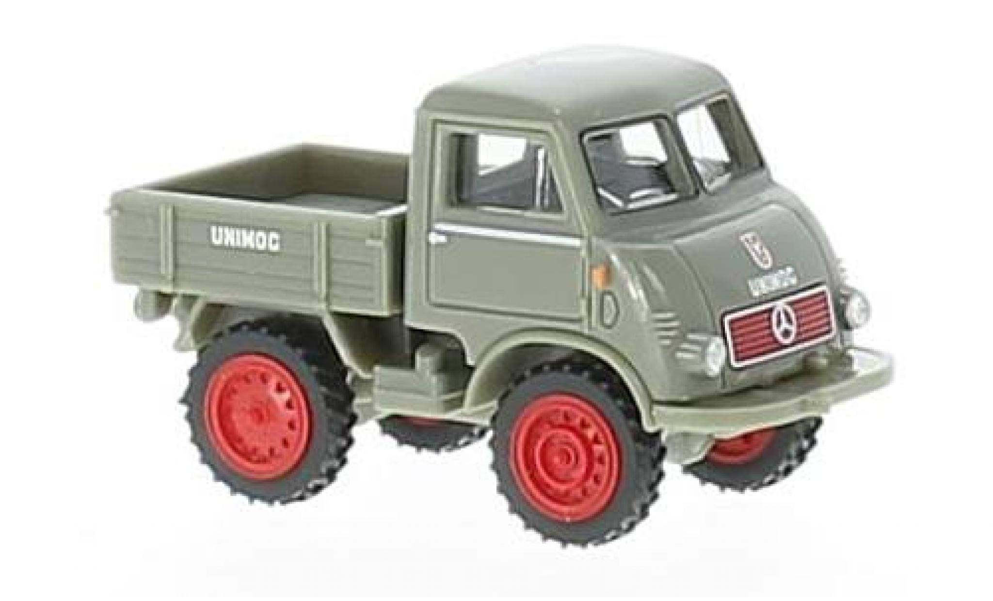 Mercedes Unimog 1/87 Wiking U 401 grigio modellino in miniatura