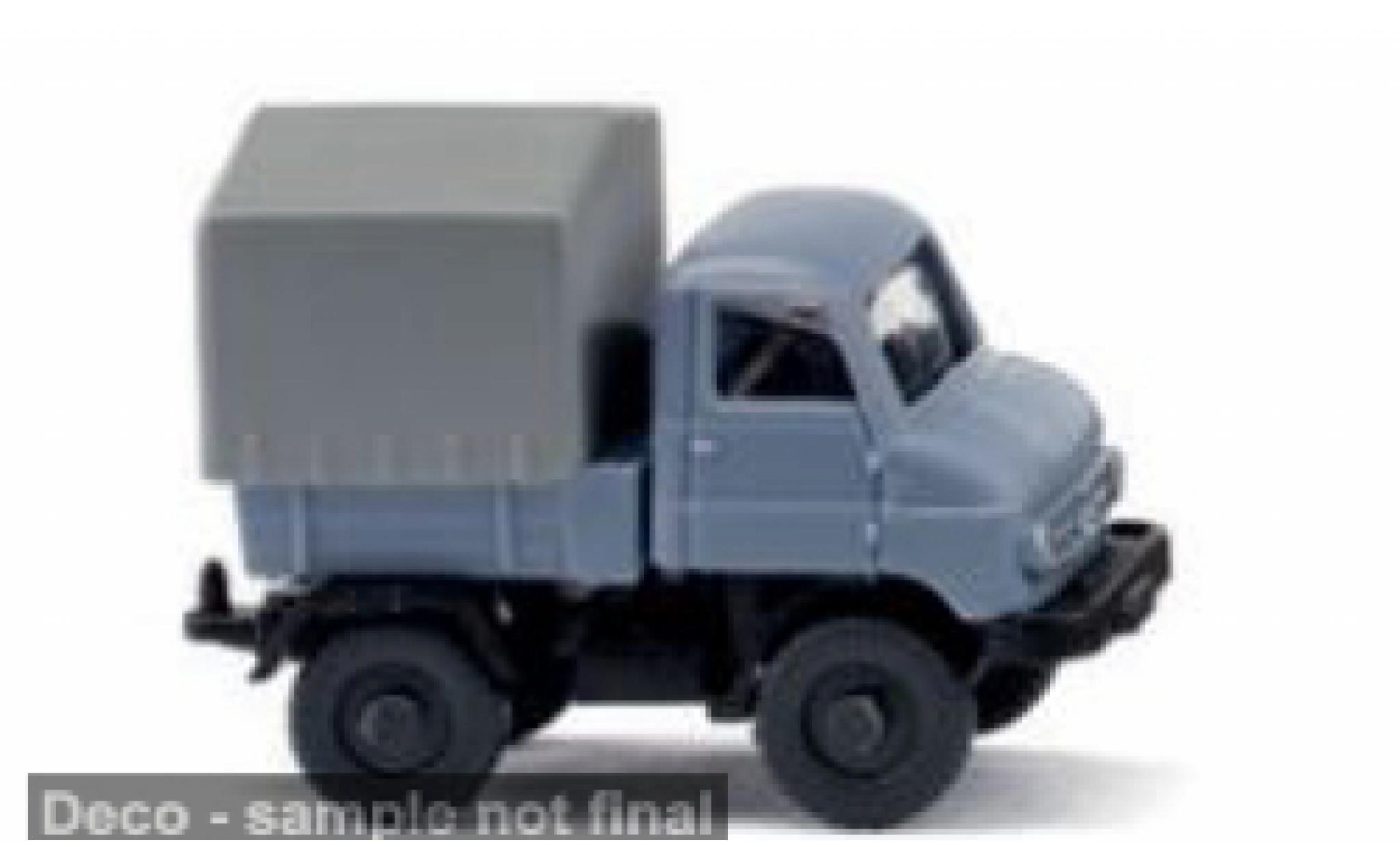 Mercedes Unimog 1/160 Wiking U 411 blau/grau 1956 1:160 modellino in miniatura