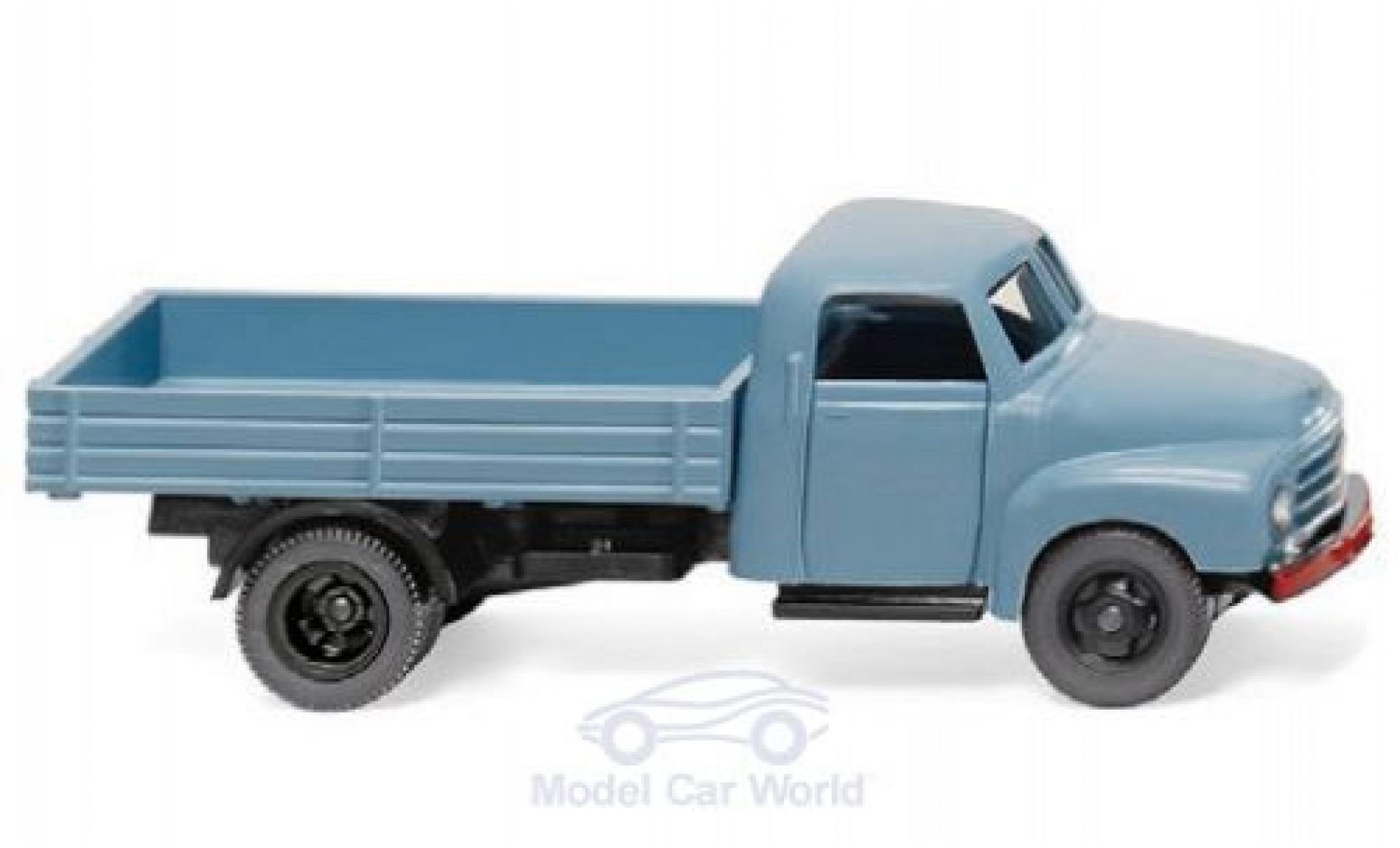 Opel Blitz 1/87 Wiking blu Pritschen-LKW modellino in miniatura