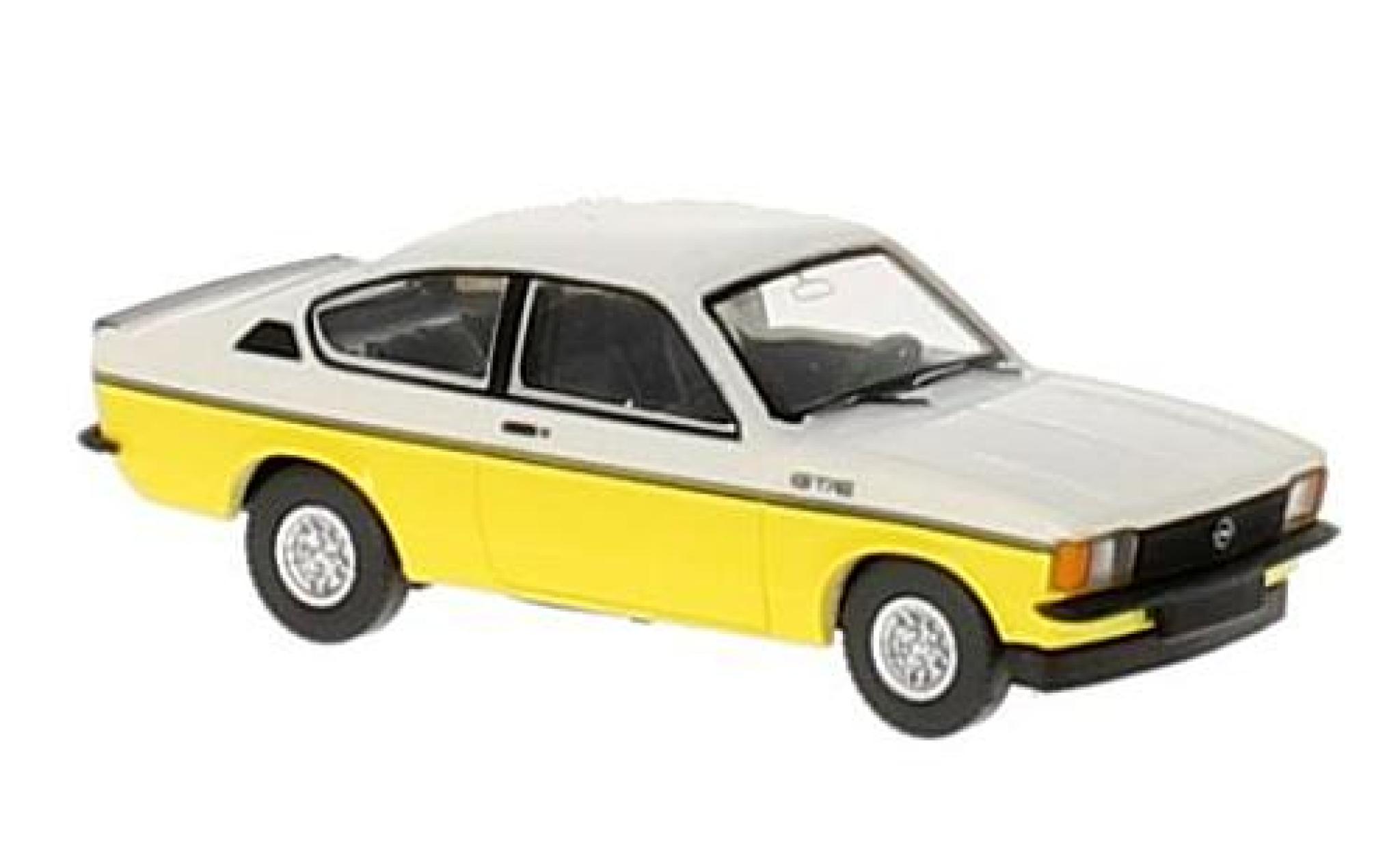 Opel Kadett 1/87 Wiking C Coupe GT/E giallo/bianco modellino in miniatura