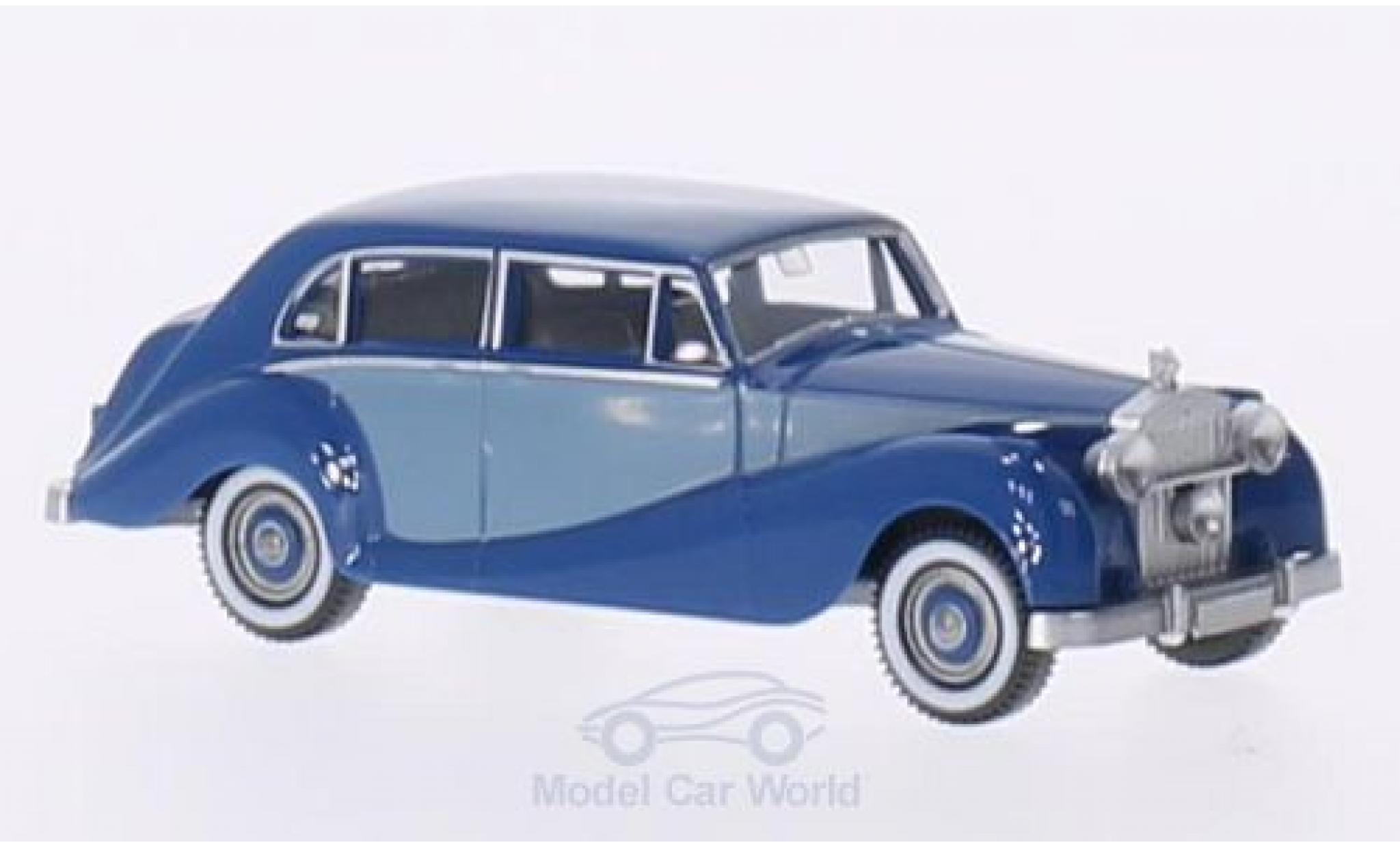 Rolls Royce Silver Wraith 1/87 Wiking blu/matt-blu modellino in miniatura