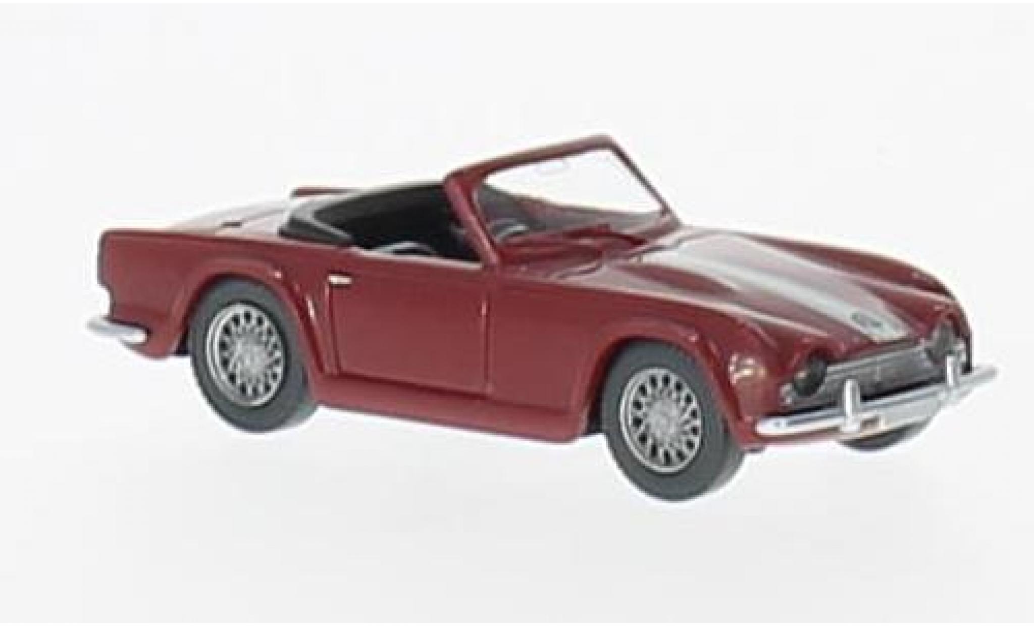 Triumph TR4 1/87 Wiking rosso modellino in miniatura