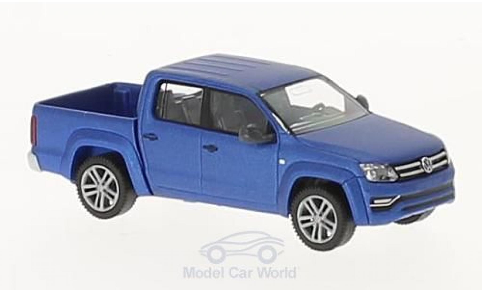 Volkswagen Amarok 1/87 Wiking GP Highline matt-blu modellino in miniatura